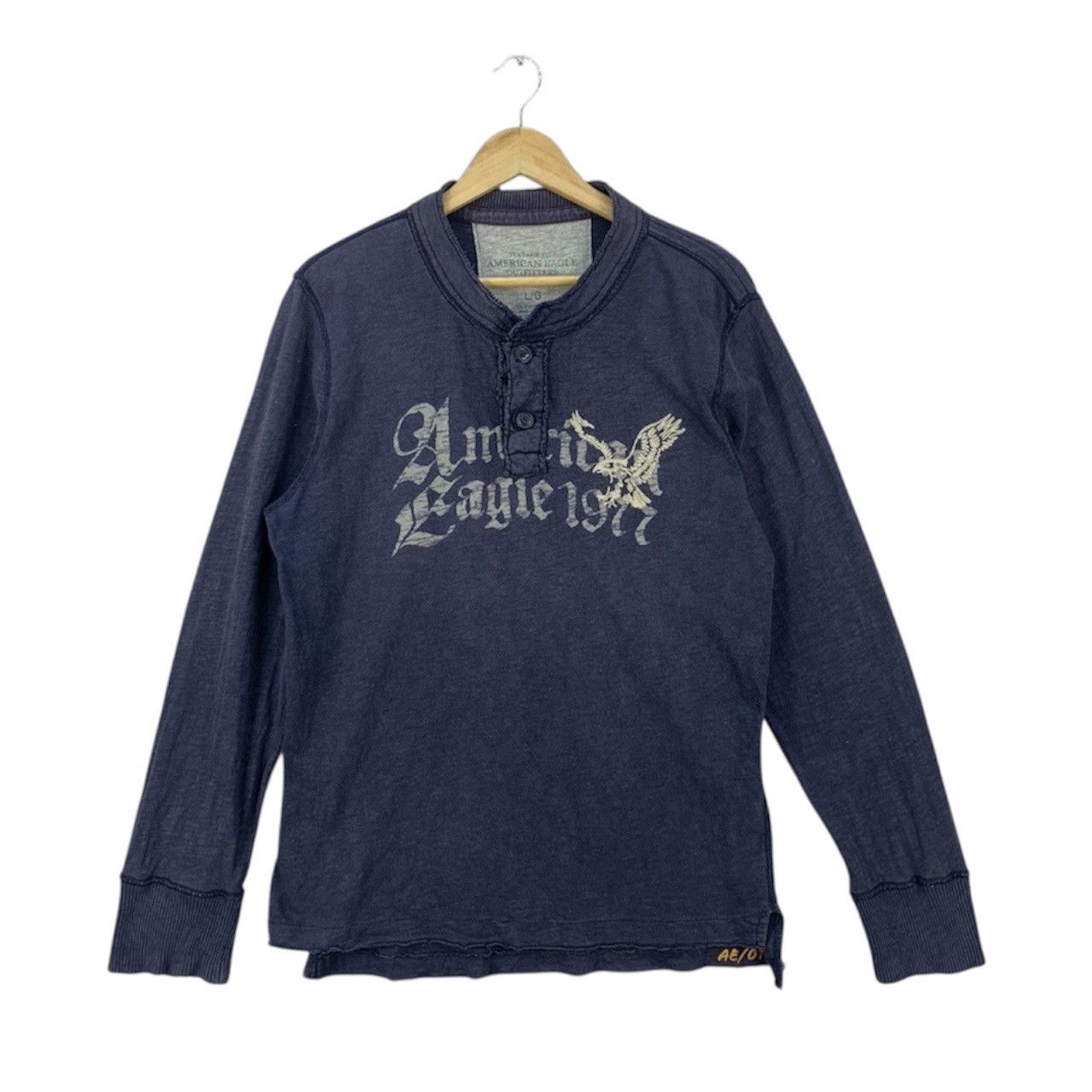 American Eagle Outfitters American Eagle Outfitter Longsleeve Street Style Y2K Tshirt Size US L / EU 52-54 / 3 - 1 Thumbnail