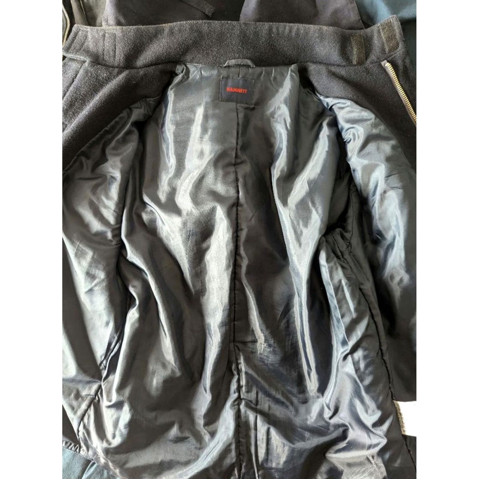 Vintage KATHARINE HAMNETT Cropped Bomber Jacket Navy M- L Vintage 80s Retro Mens Womens (Used) Size US M / EU 48-50 / 2 - 3 Thumbnail