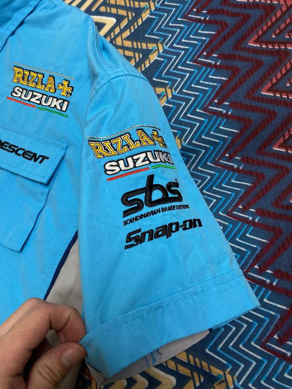 NASCAR × Vintage Vintage Suzuki Racing Fleece Jacket Nascar Big Logo Size US XL / EU 56 / 4 - 18 Thumbnail