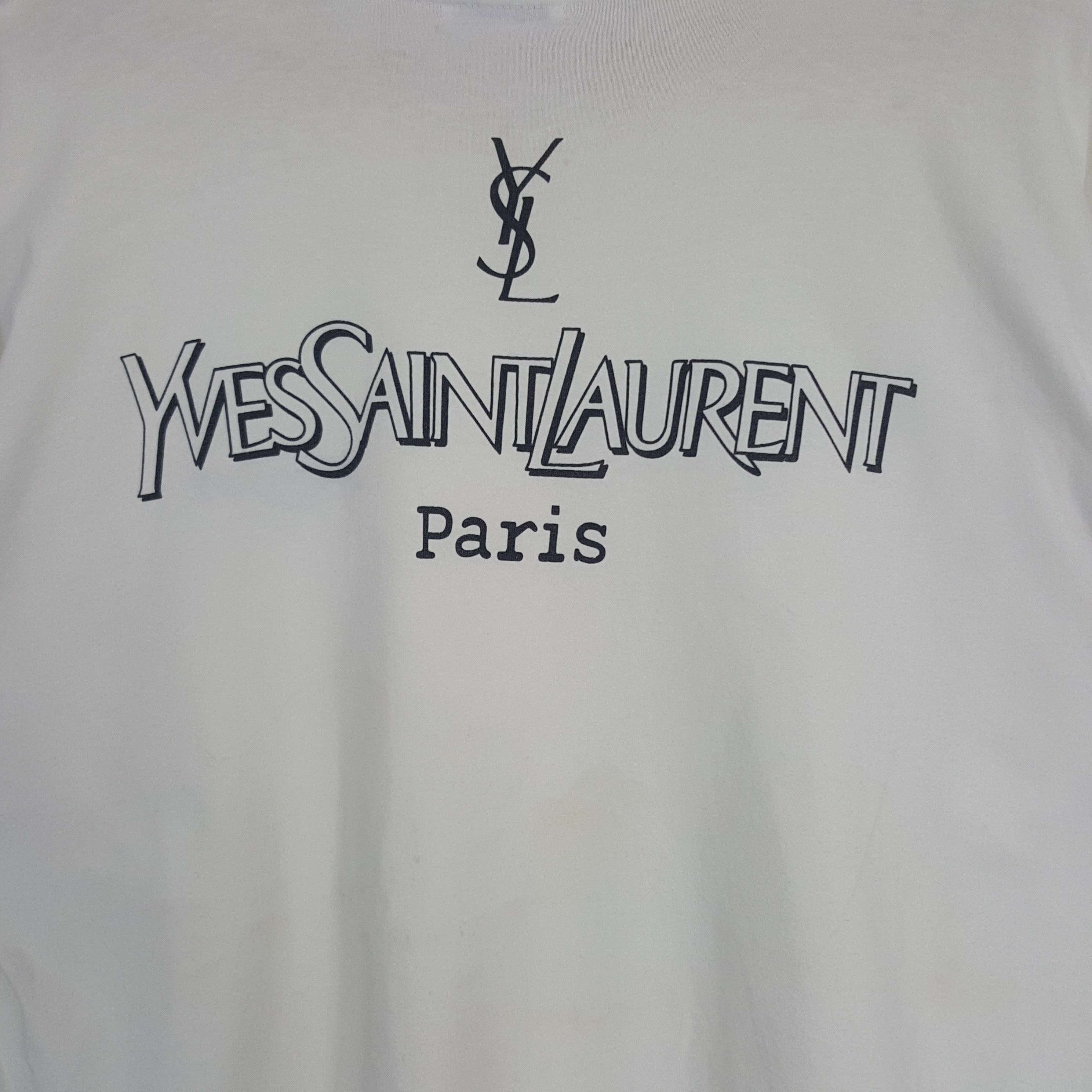 Vintage × Yves Saint Laurent Vintage Yves Saint Laurent Italian Brand Tshirt Size US L / EU 52-54 / 3 - 2 Thumbnail