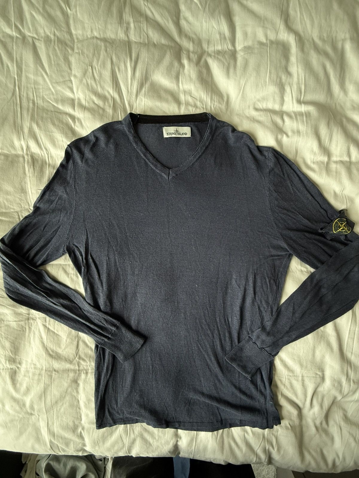Stone Island Stone Island Navy Sweater Size US XL / EU 56 / 4 - 1 Thumbnail