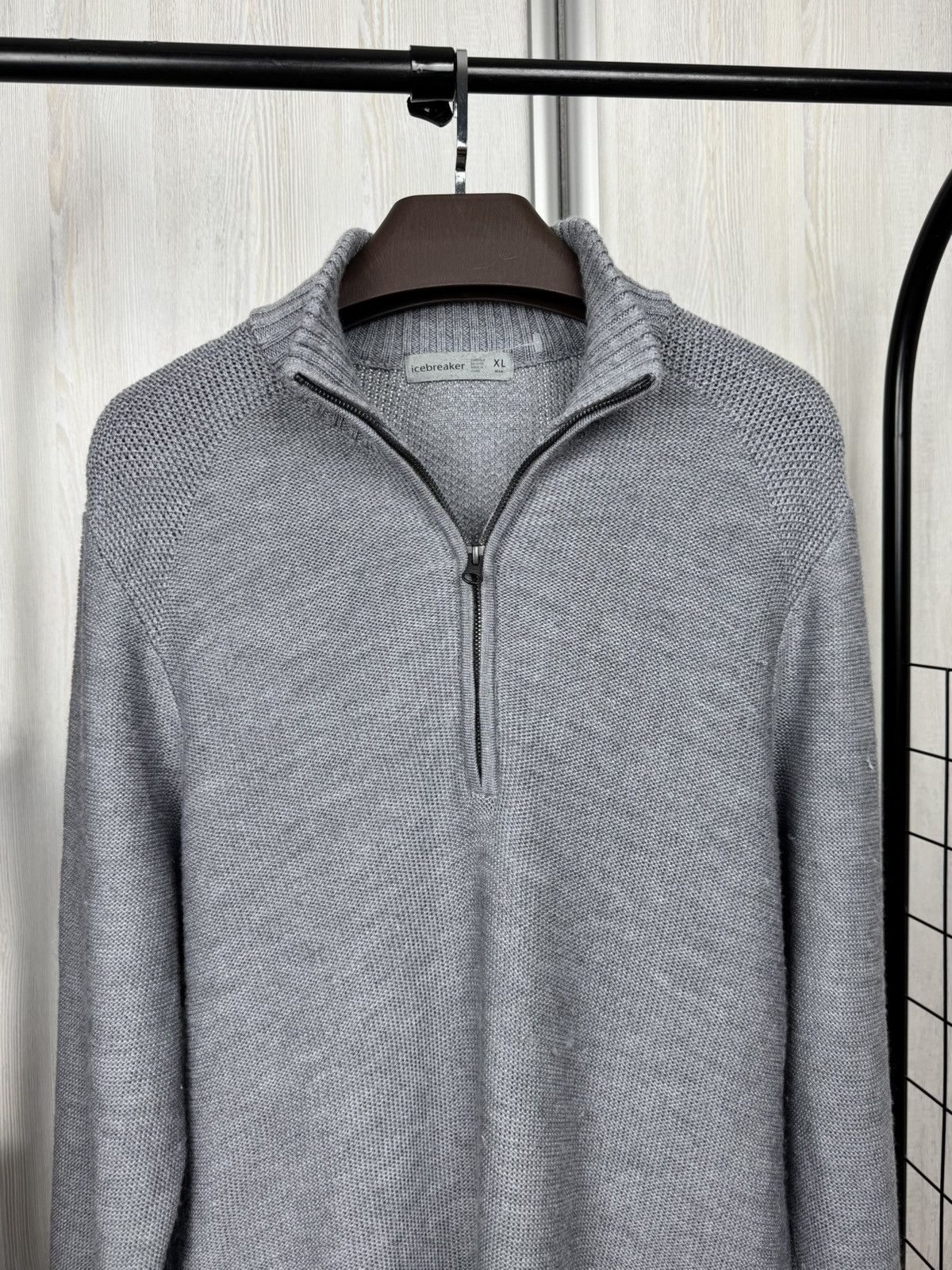 Icebreaker ICEBREAKER Waypoint Half Zip Sweater in Gritstone Heather Size US XL / EU 56 / 4 - 5 Thumbnail
