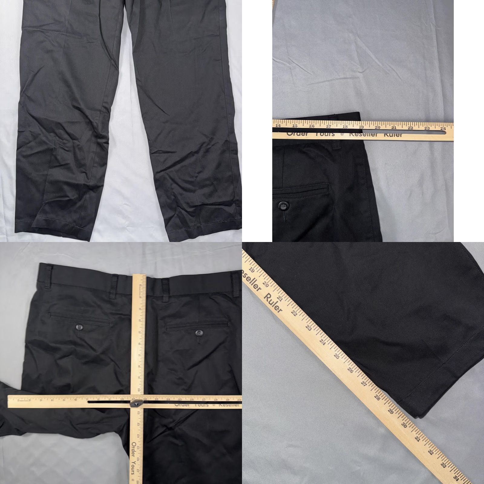 Vintage ZegnaSport Pants Mens 36x31 Black Chino Regular Fit Cotton Tencel Casual Office Mens Size US 36 / EU 52 - 8 Thumbnail