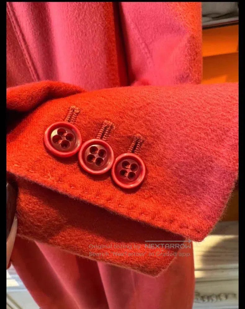 Loro Piana Loro Piana Red cashmere coat, classic three-button design Size XS / US 0-2 / IT 36-38 - 7 Thumbnail