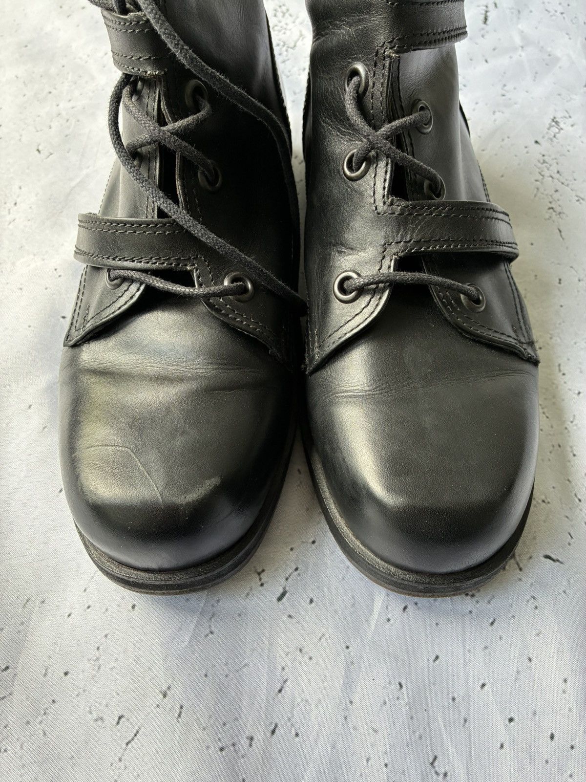 Dirk Bikkembergs Archive Dirk Bikkembergs 90s Double Closure Bondage Boots Size US 7 / EU 40 - 10 Thumbnail