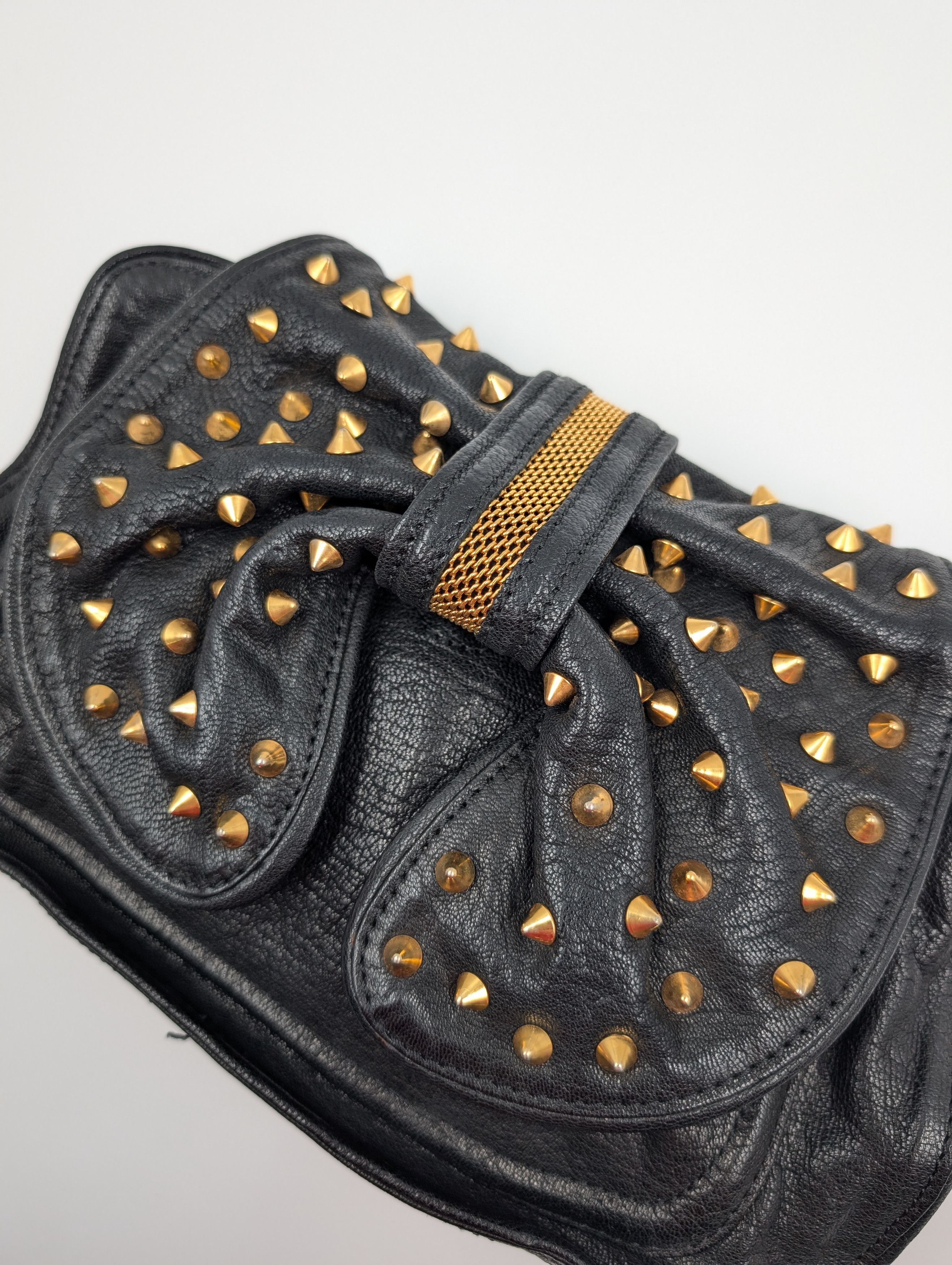 3.1 Phillip Lim 3.1 Philip Lim Black Bow Studded Shoulder Bag Size ONE SIZE - 4 Thumbnail