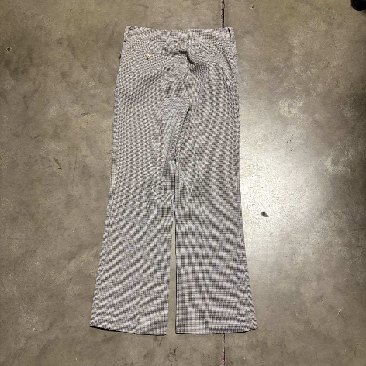 Vintage Vintage 80s Houndstooth Pants Pleated Trousers Preppy Flare Size US 34 / EU 50 - 7 Thumbnail