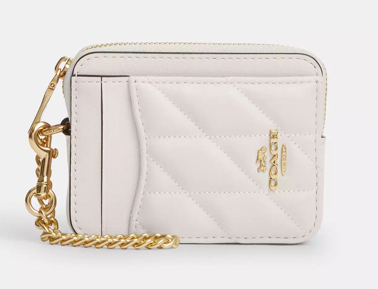 Coach NWT Coach Zip Card Case With Quilting CZ467 Size ONE SIZE - 3 Thumbnail