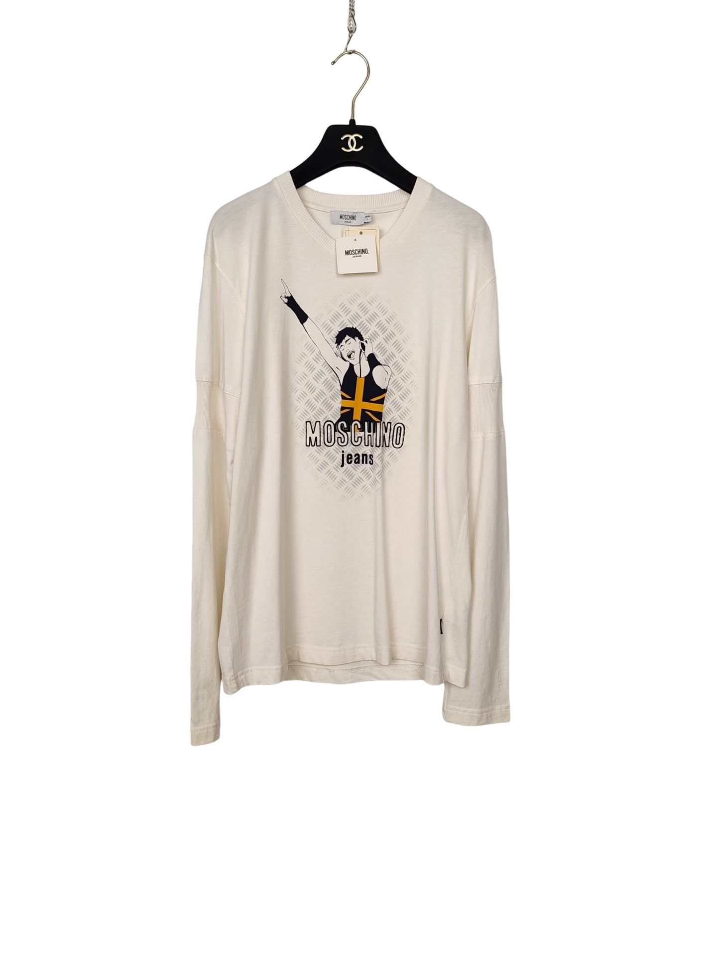 Moschino Moschino Graphic Long Sleeve T-Shirt Size XL Size US XL / EU 56 / 4 - 1 Thumbnail