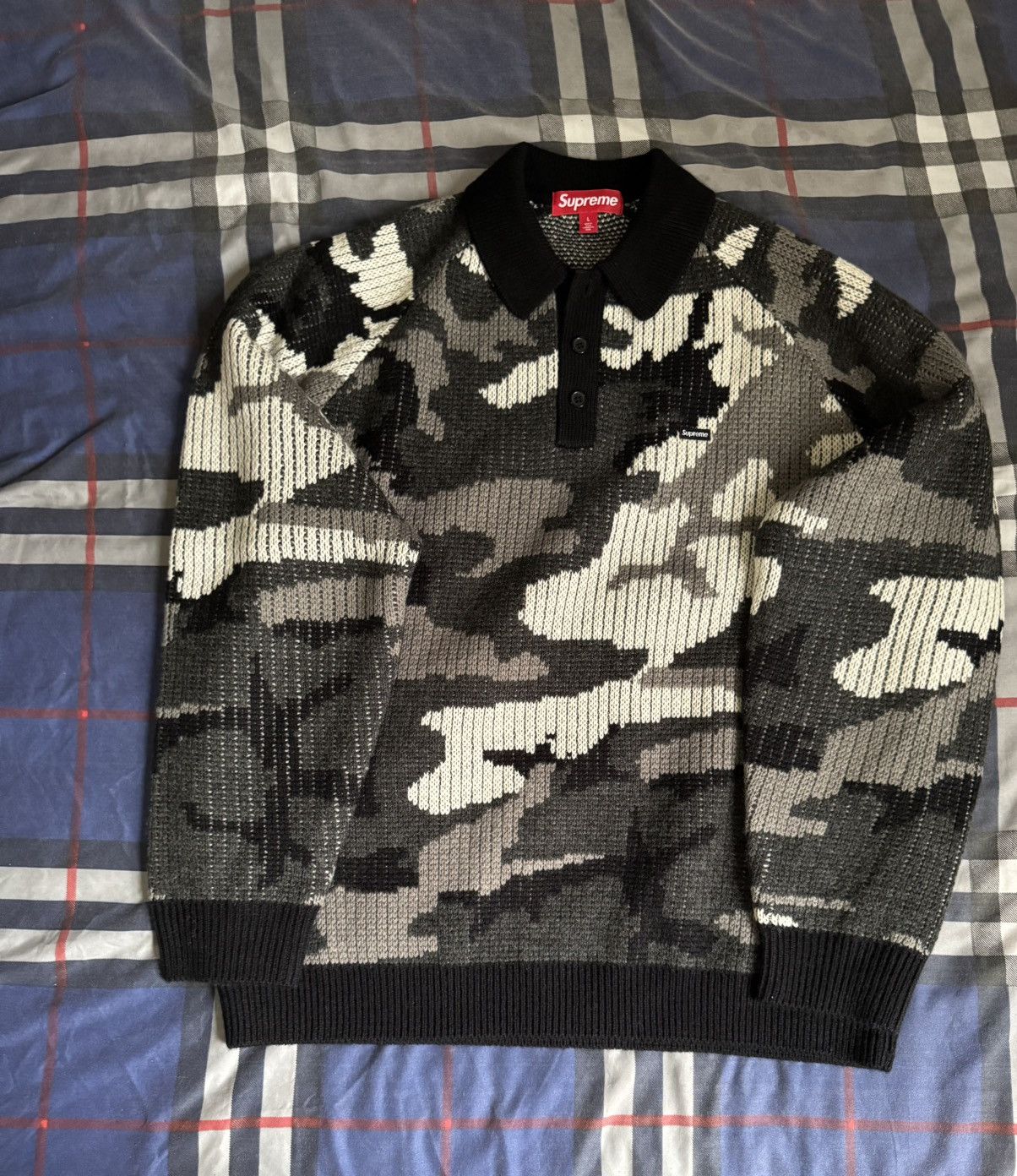 Supreme small box polo sweater サイズL Size xl Supreme Small Box 