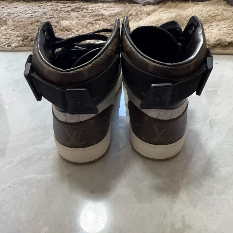 Louis Vuitton Louis Vuitton Canvas Lace-Up Round Toe High Top Fashion Bo Size US 6 / EU 39 - 4 Thumbnail