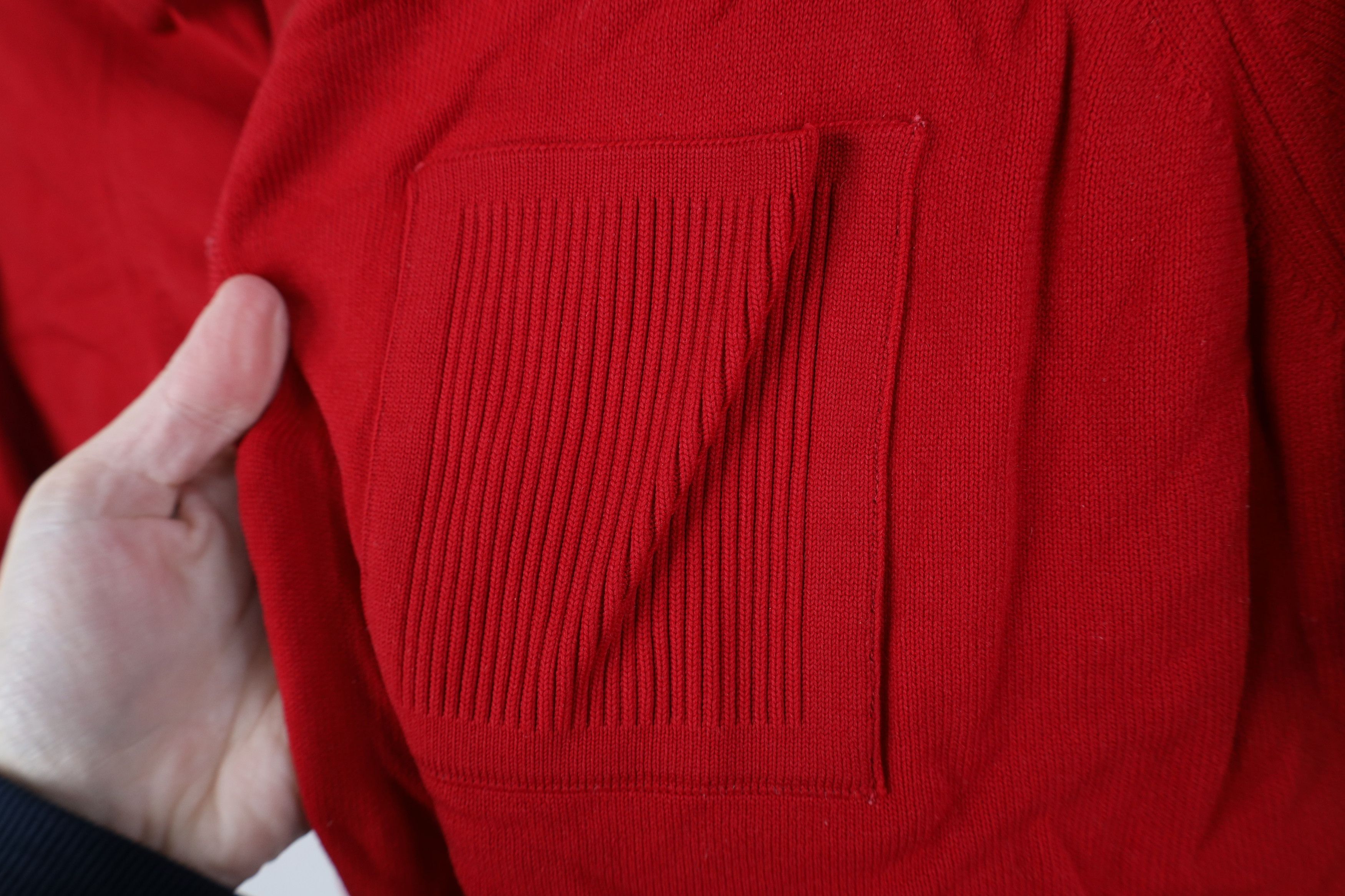 Vintage Vintage 50s 60s Streetwear Knit Collared Pullover Polo Red Size US L / EU 52-54 / 3 - 4 Thumbnail