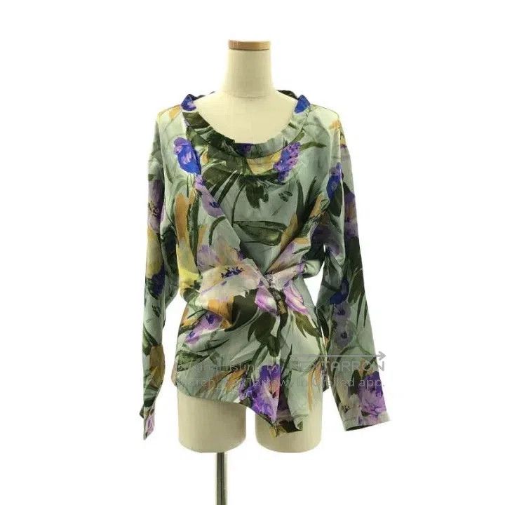 Dries Van Noten Dries Van Noten size:38 Floral Silk Shirt Size S / US 4 / IT 40 - 1 Thumbnail