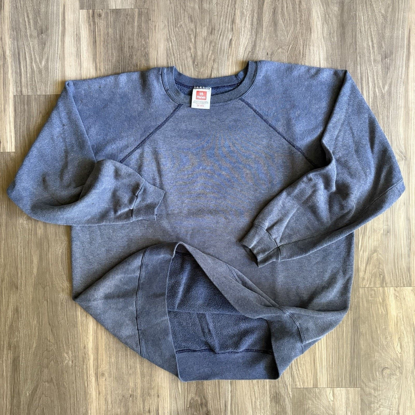 Vintage Vintage Blank Faded Sweatshirt Size XXL Burnout Grunge Size US XXL / EU 58 / 5 - 1 Thumbnail