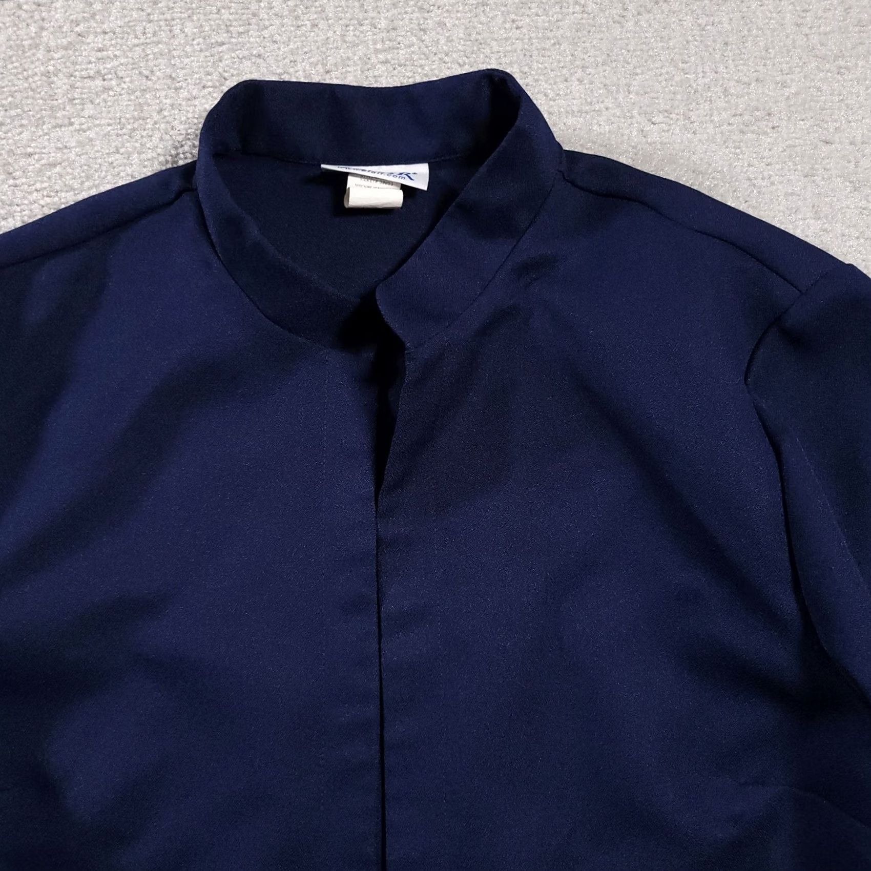 Blair Blair Blazer Women's 16 Blue Open Front 100% Polyester Blazer, Blazer, Blair Blazer, 90s, Business, Workwear, Vintage Blair, Military? Size XXL / US 16-18 / IT 52-54 - 3 Thumbnail