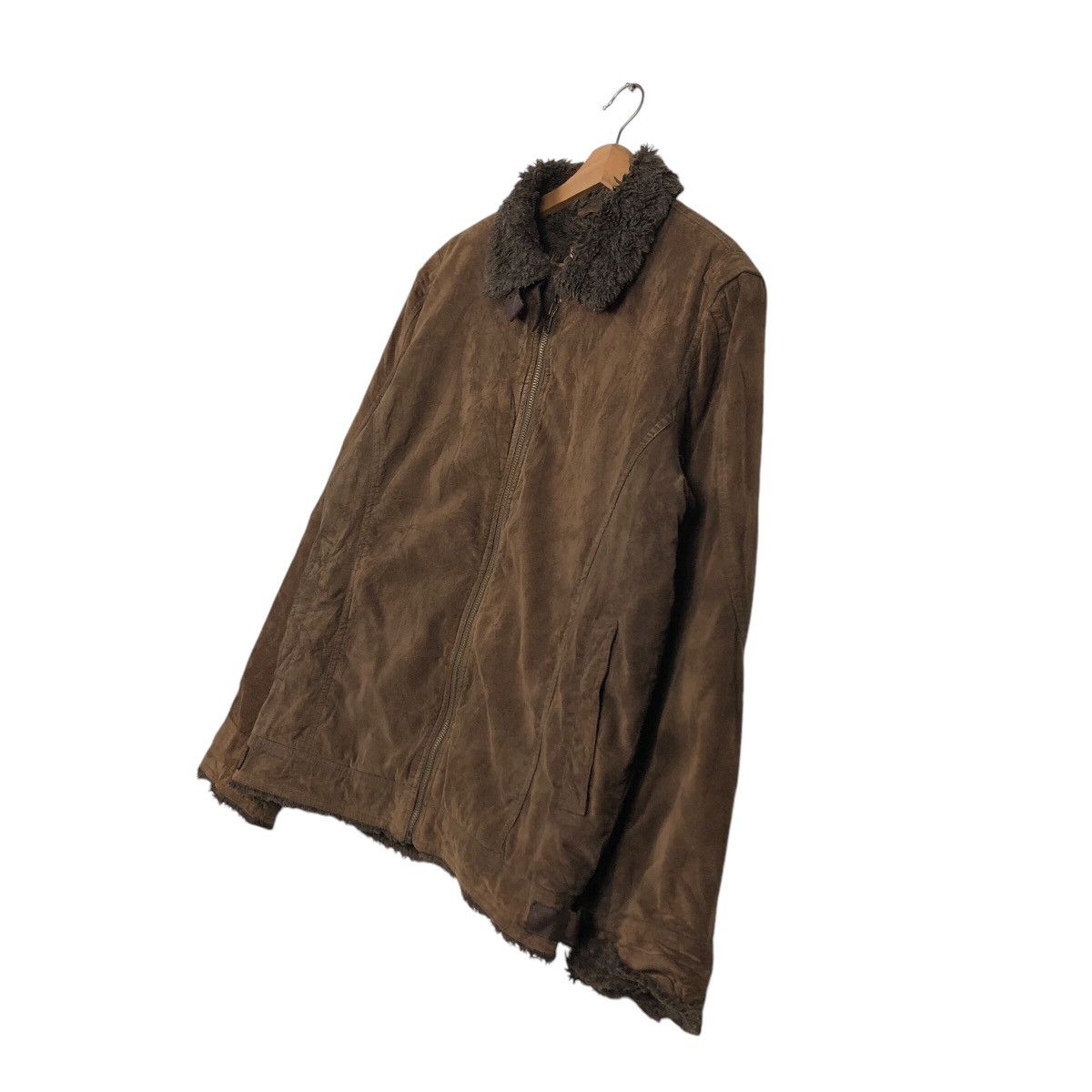 Japanese Brand × Vintage Vintage Biker Jacket Carter's Mink Fur Blanket Issey Miyake Size US L / EU 52-54 / 3 - 3 Thumbnail