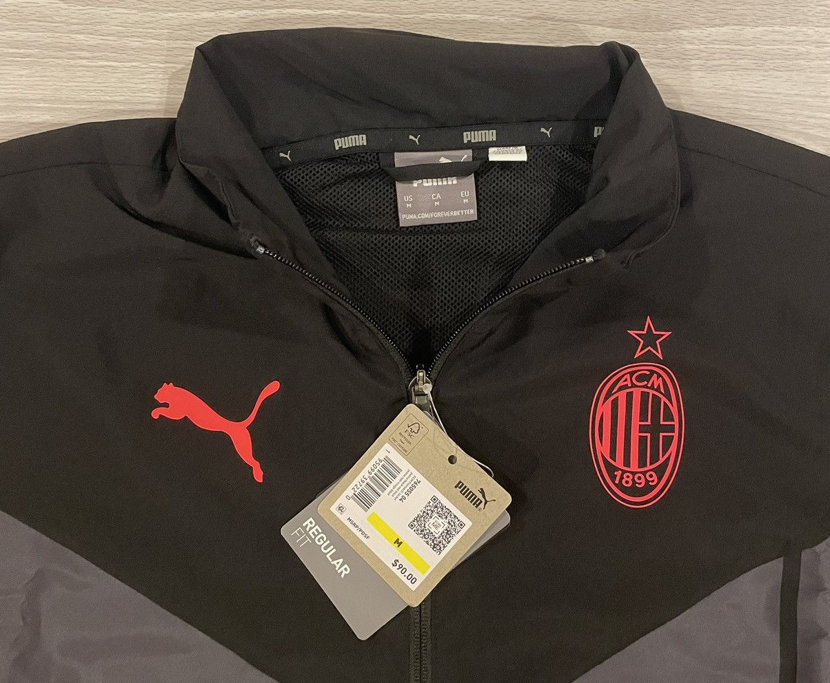 Puma Puma 2022/23 AC Milan Prematch Jacket Men's Size Medium Size US M / EU 48-50 / 2 - 2 Thumbnail