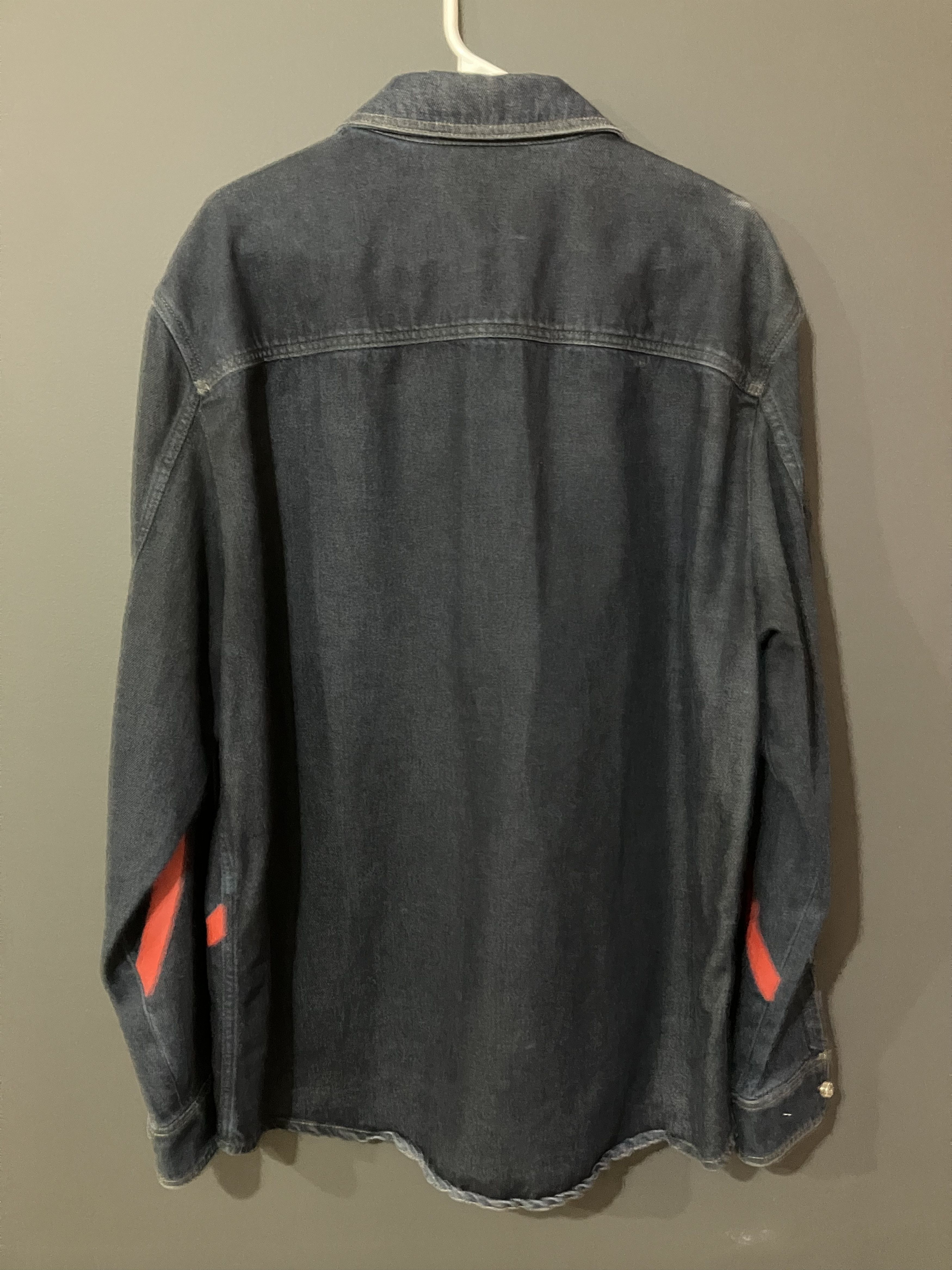 Valentino Valenino Red V Denim Jacket Size US XL / EU 56 / 4 - 3 Thumbnail