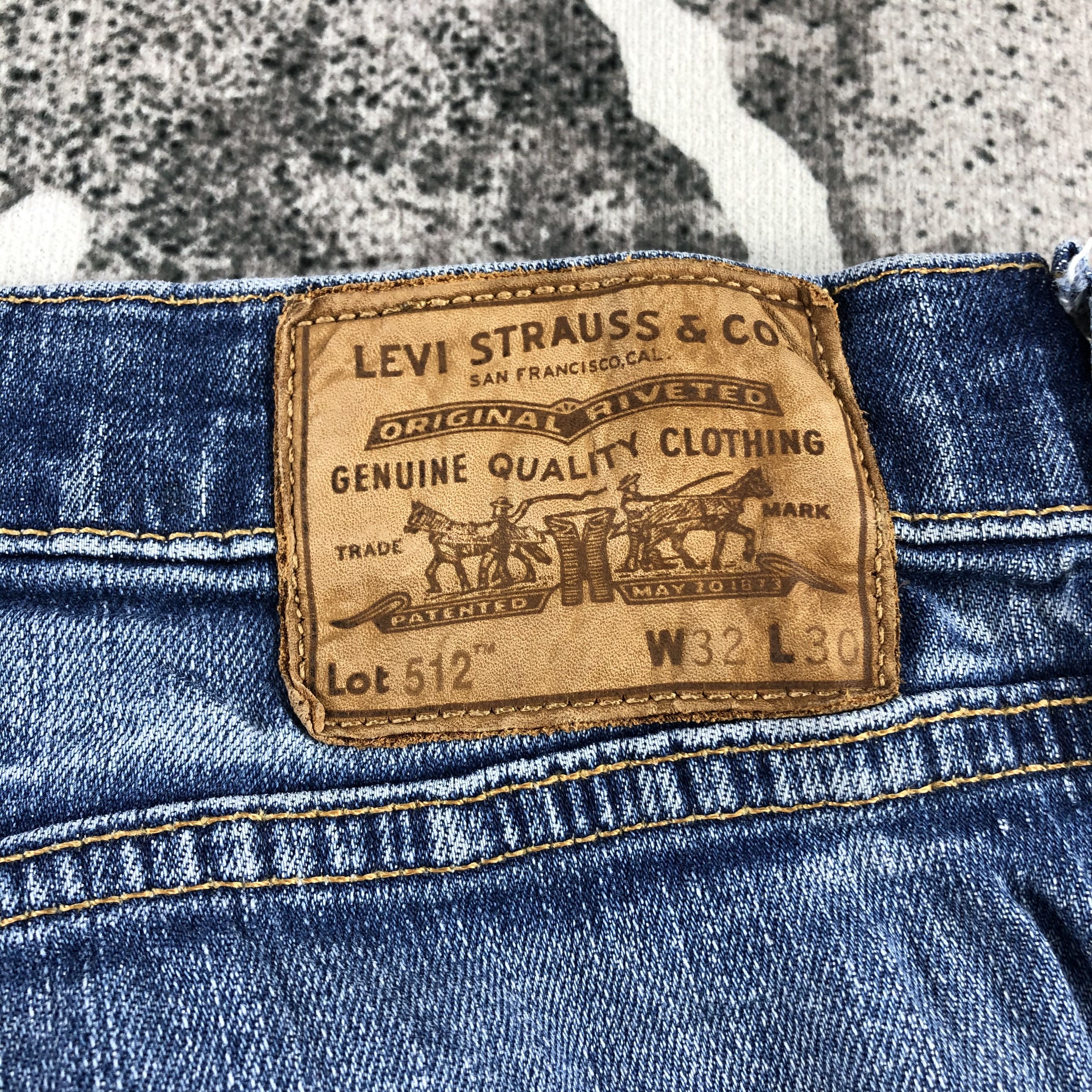 Levi's Vintage Levis 512 Jeans Blue Wash Denim KJ874 Size US 32 / EU 48 - 5 Thumbnail