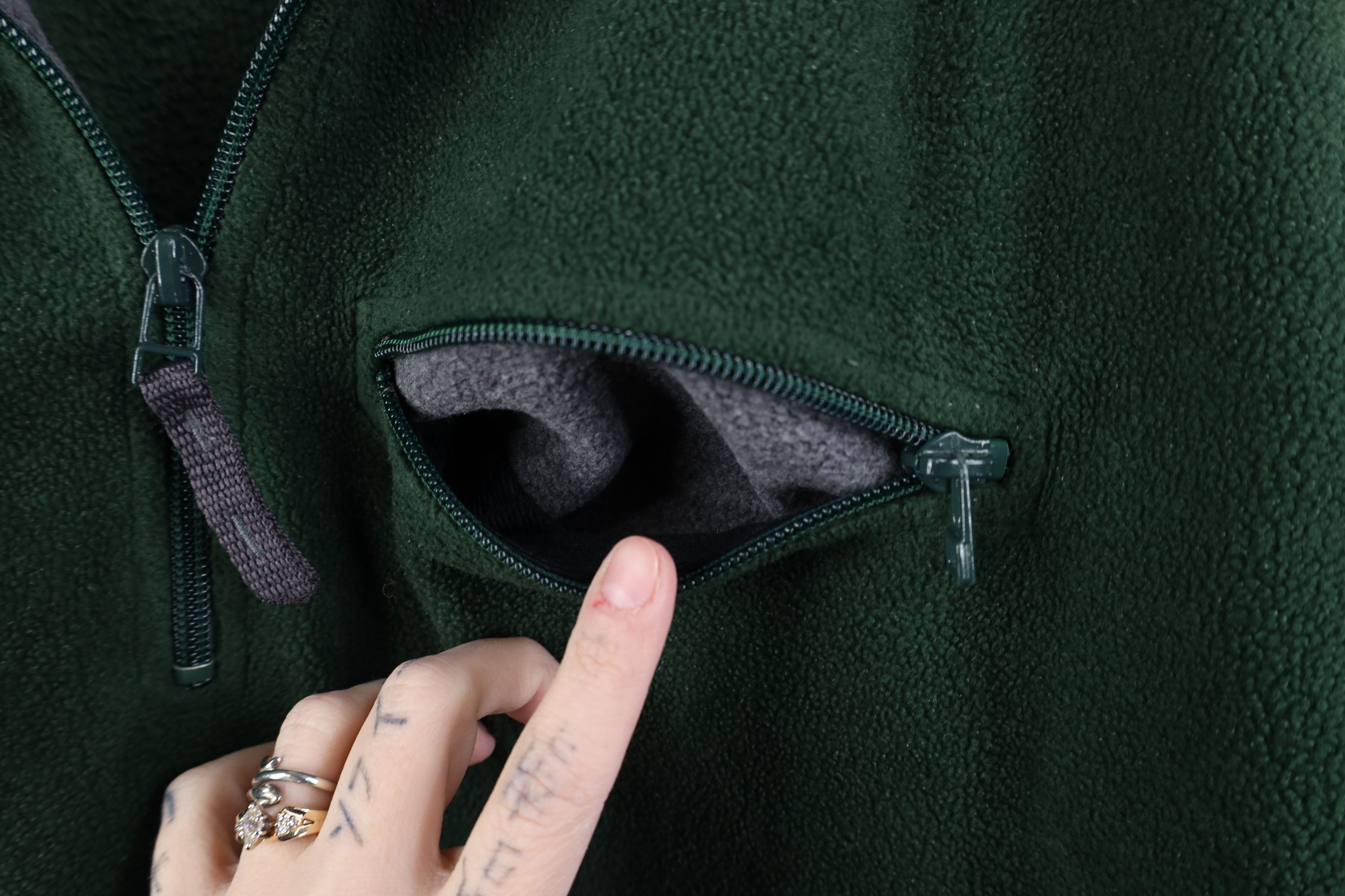 Gap Vintage 90s Y2K Gap Half Zip Fleece Pullover Sweater Green Size US XL / EU 56 / 4 - 5 Thumbnail