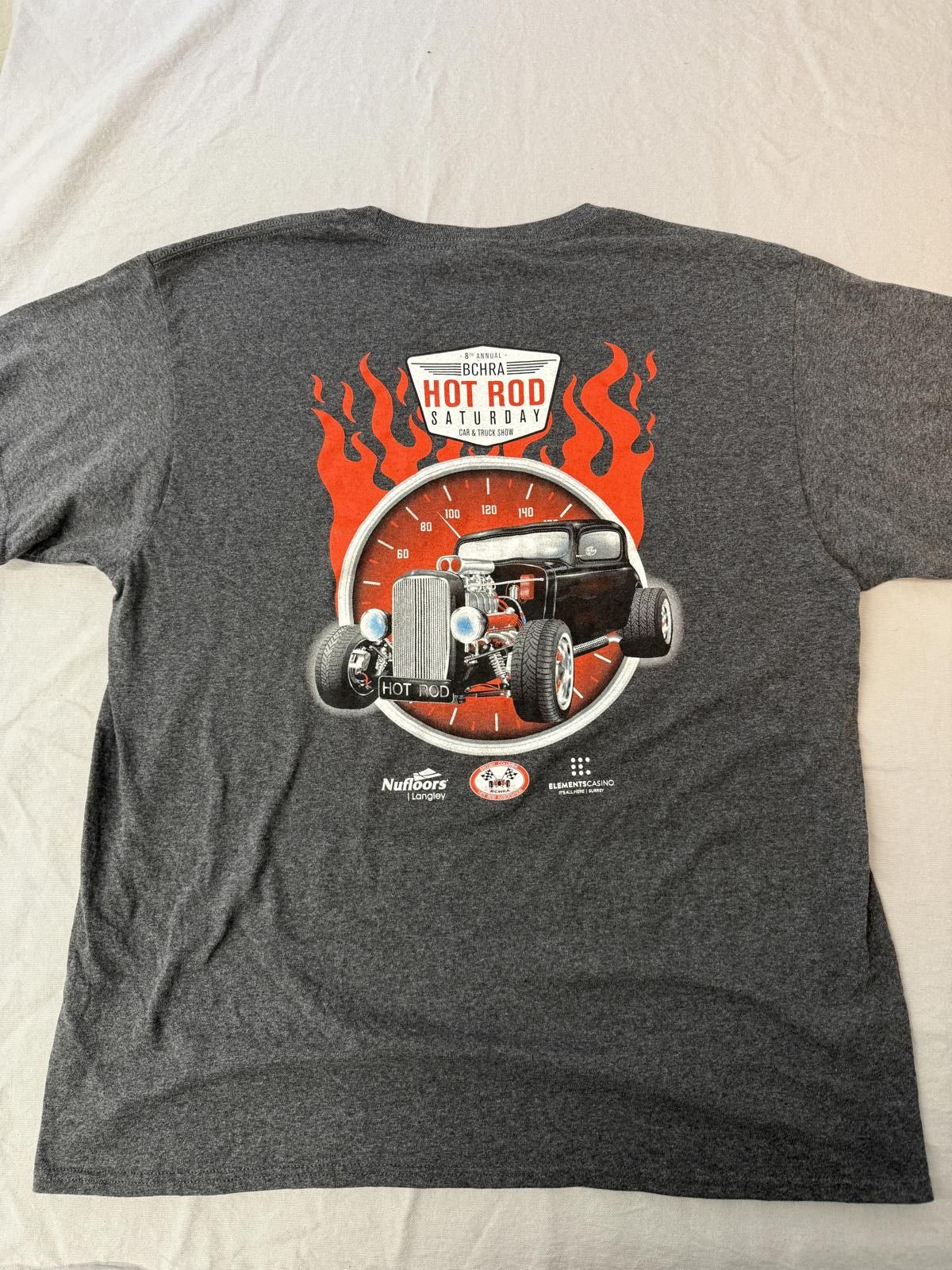 Designer Hot Rod Flames Car Show T-shirt BCHRA Since 1957 Tee XL Size US XL / EU 56 / 4 - 1 Thumbnail