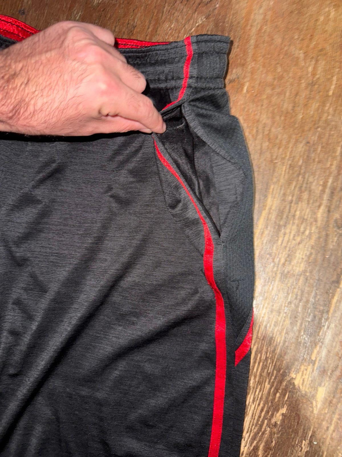 JW Anderson And1 Red/Black Hoop Basketball Mesh Shorts Mens Sz XL Size US 36 / EU 52 - 3 Thumbnail