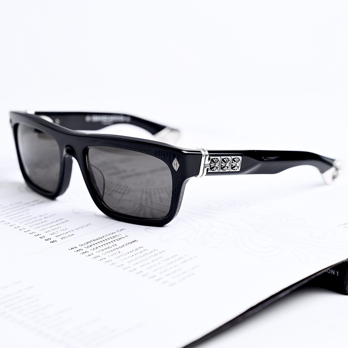 Chrome Hearts CHROME HEARTS SLUSS BUSSIN II BLACK SUNGLASSES Size ONE SIZE - 2 Thumbnail