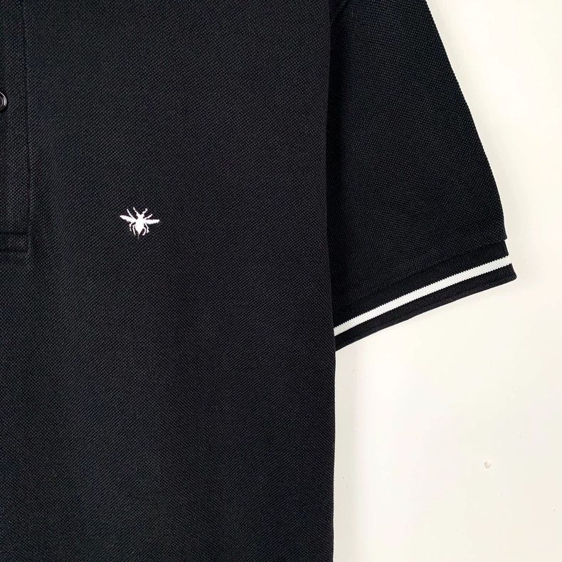 Dior Dior Black logo bee embroidery lapel cotton short-sleeved P Size US M / EU 48-50 / 2 - 4 Thumbnail