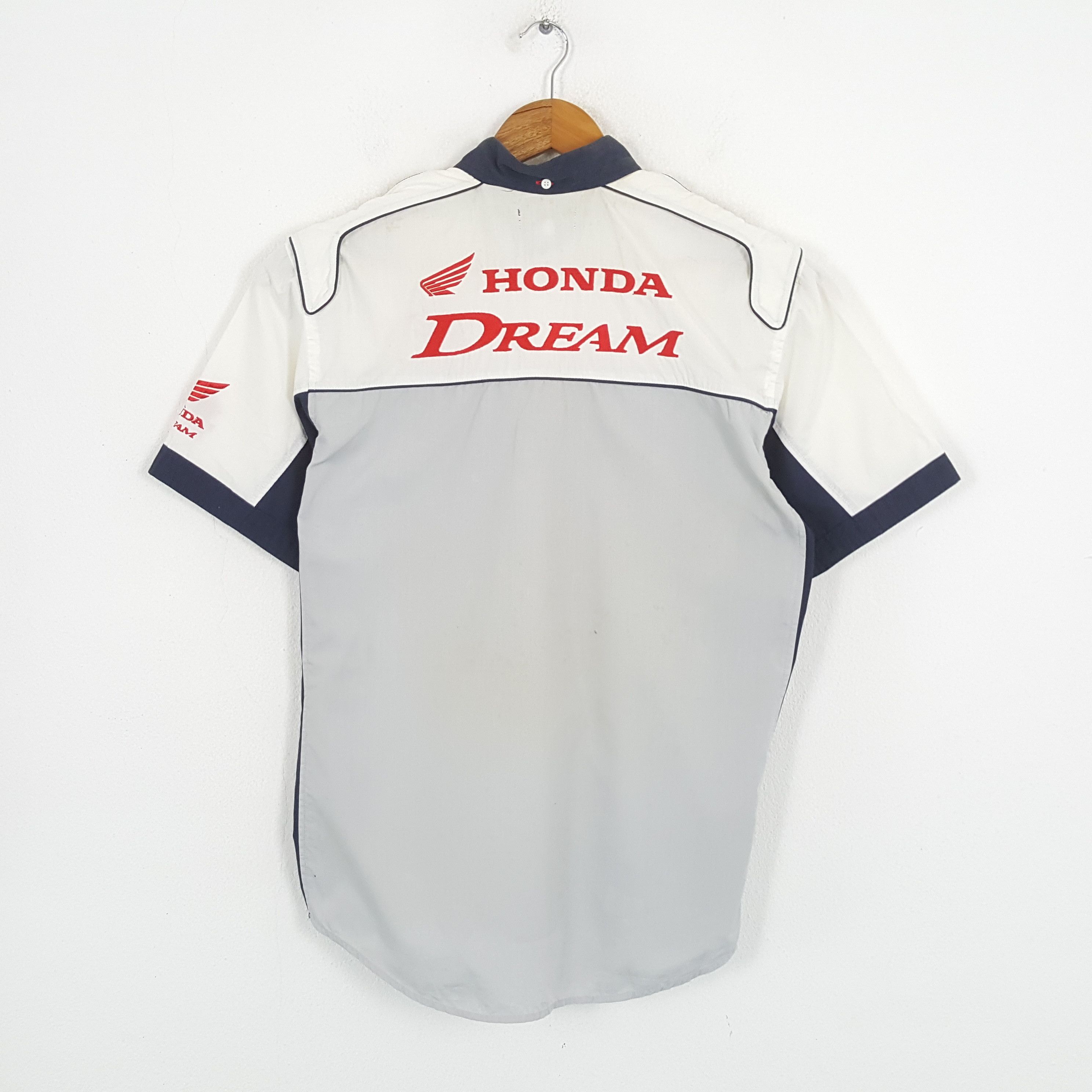Honda × Vintage Vintage HONDA DREAM Japanese Motorsport Shirt Size US L / EU 52-54 / 3 - 1 Thumbnail