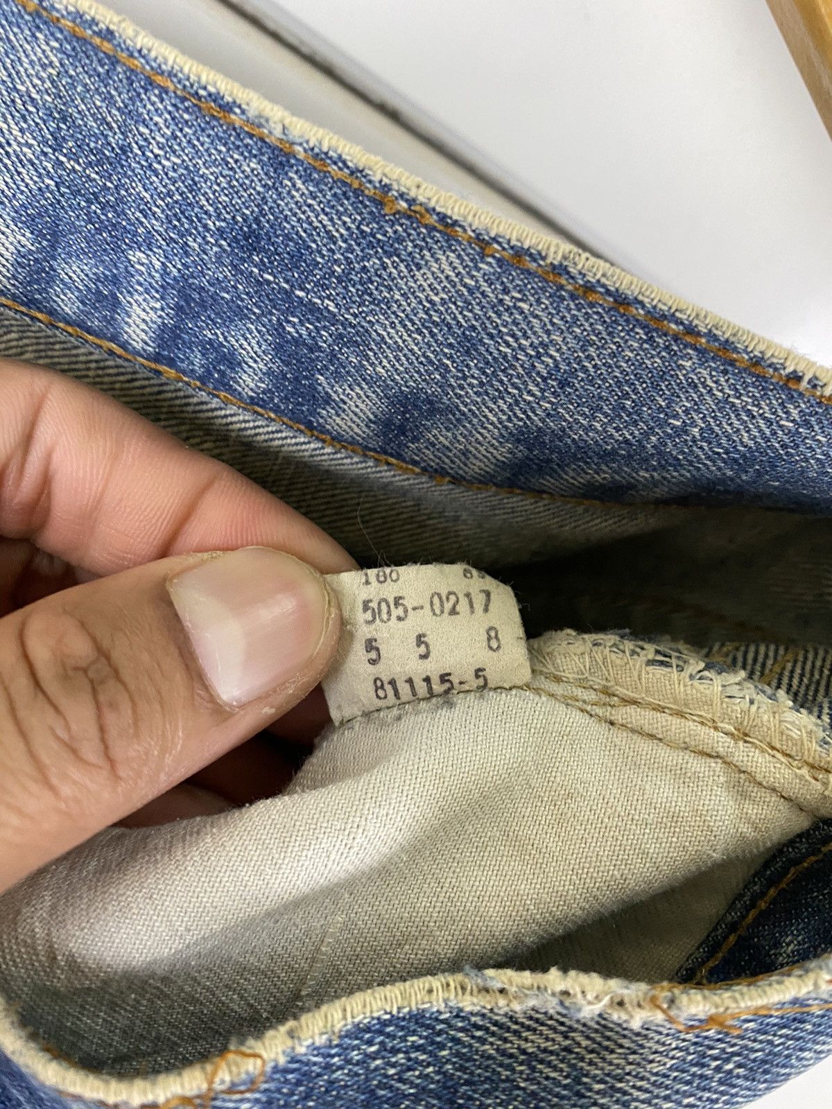 Levi's × Vintage VTG Levis 70s 505 Red Tab Jeans Distressed Size US 31 - 11 Thumbnail