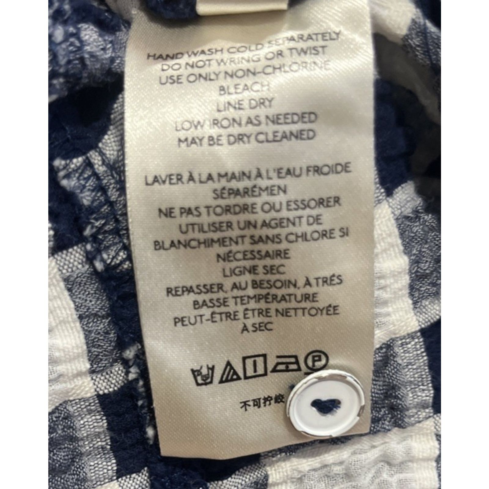 Anthropologie Anthropologie Pilcro Gingham Blue White Check Top Tunic Size S / US 4 / IT 40 - 7 Thumbnail