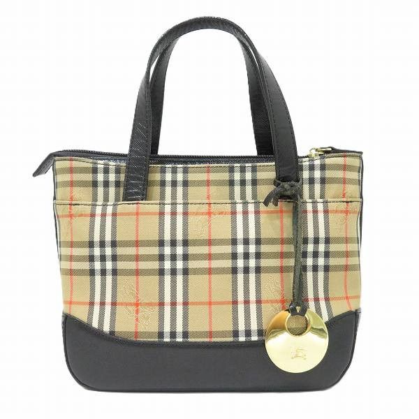 Burberry Burberry Burberry Nova Check Shadow Horse Handbag Canvas Handbag in Great Condition Size ONE SIZE - 1 Thumbnail