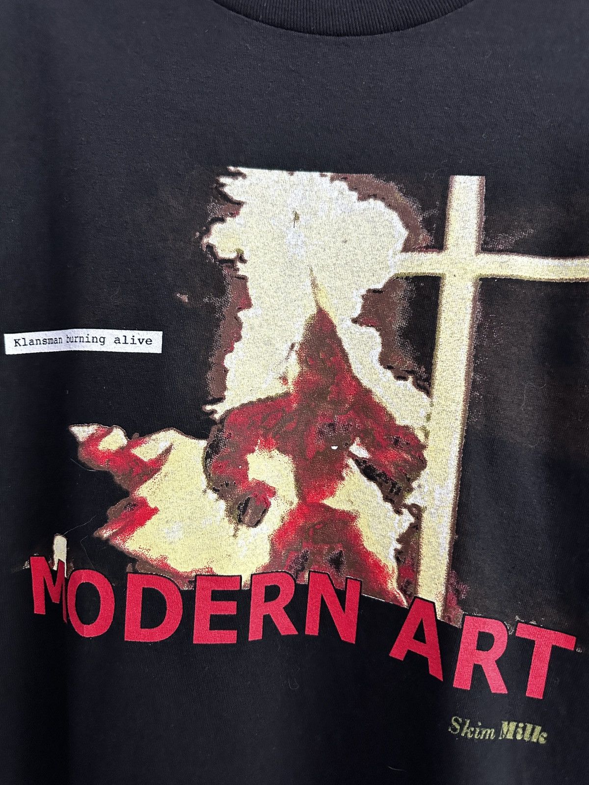 Skim Milk Skim Milk Klansman burning alive tee Size US L / EU 52-54 / 3 - 2 Thumbnail