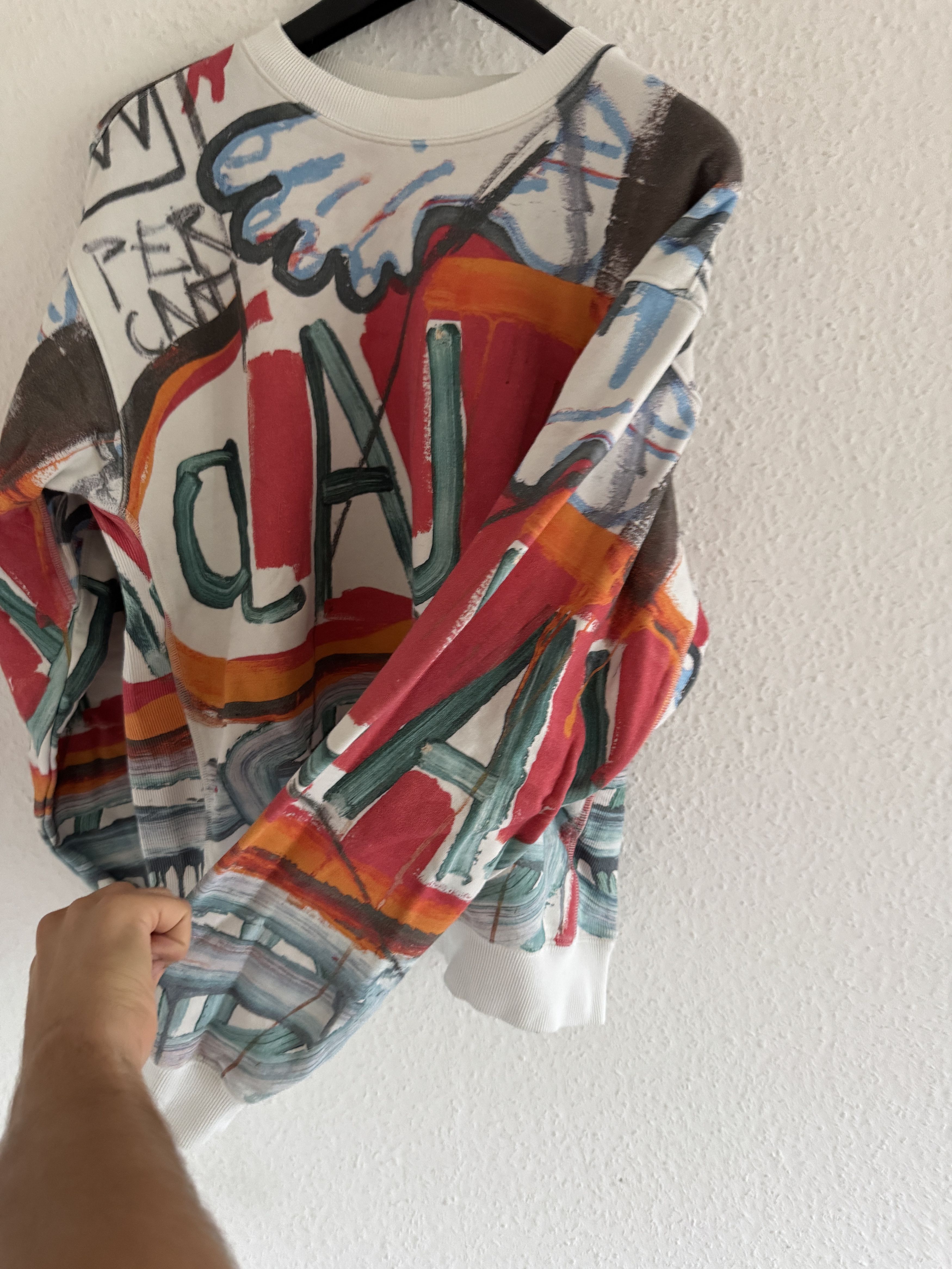 H&M × Jean-Michel Basquiat × Who Decides War Oversized Graphic Sweatshirt Size US L / EU 52-54 / 3 - 6 Thumbnail