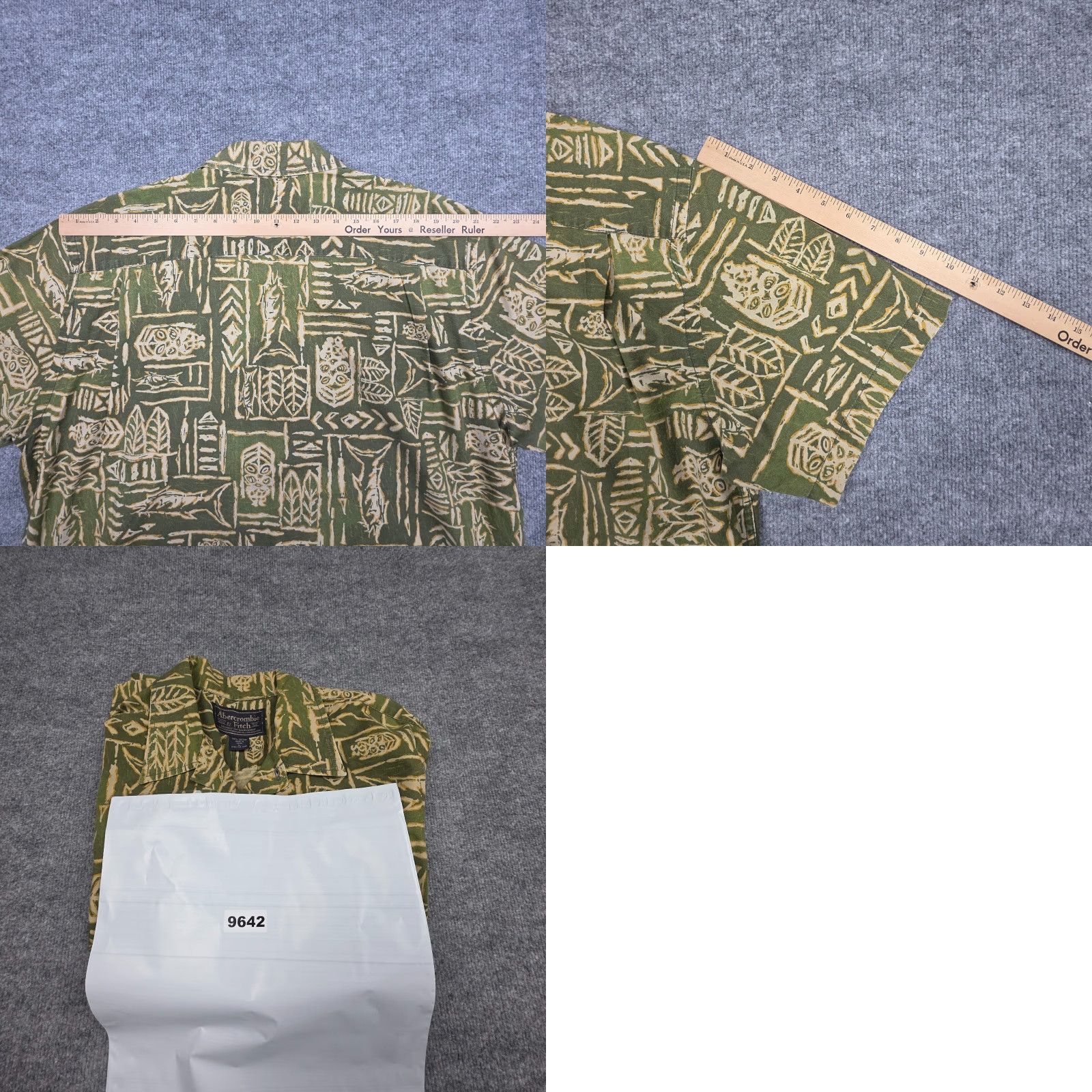 Abercrombie & Fitch VINTAGE Abercrombie Fitch Shirt Mens Larg Floral Hawaiian Short Sleeve Button Up Size US L / EU 52-54 / 3 - 8 Thumbnail