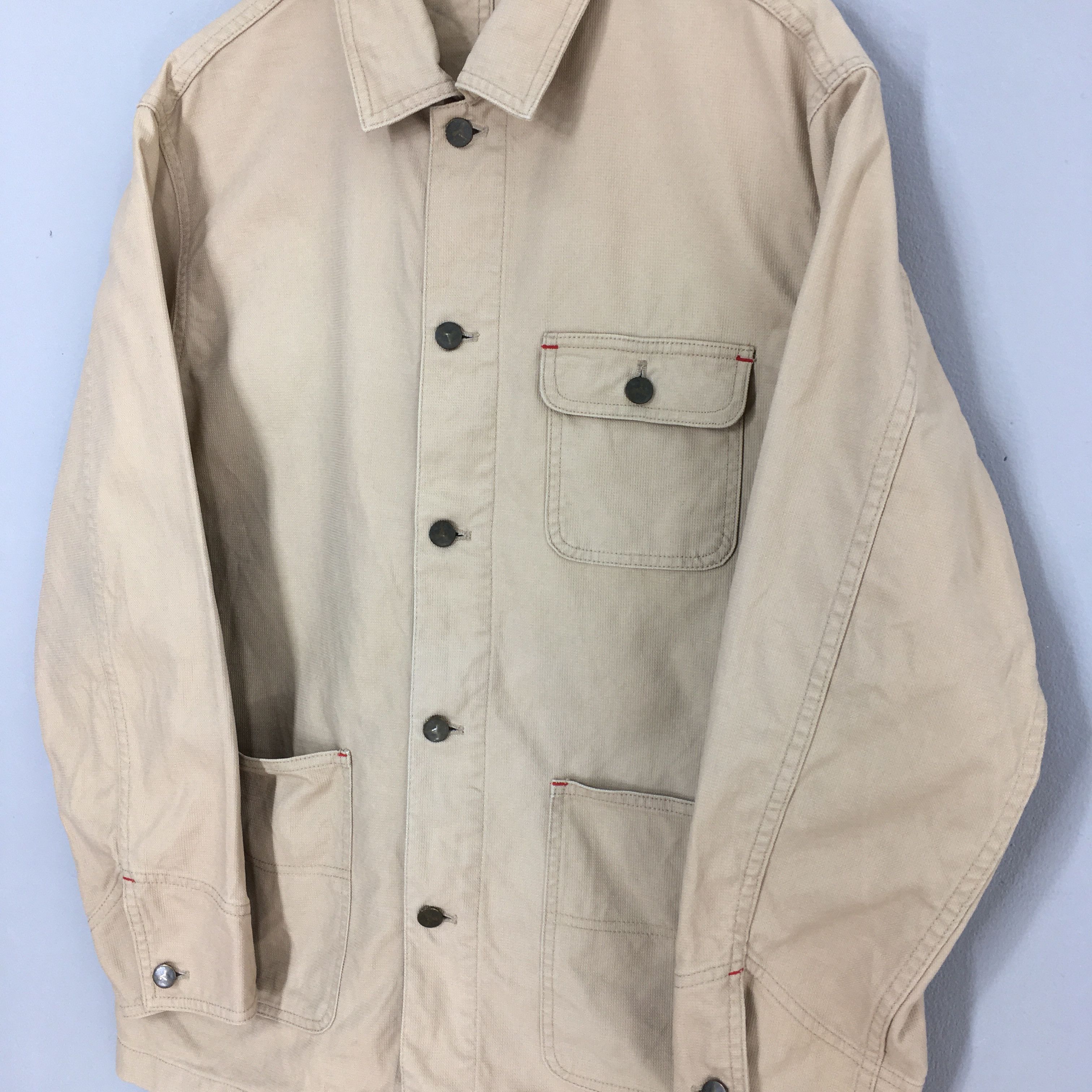 Global Work Vintage 80s Workers Jeans Casual Jacket Large Size US L / EU 52-54 / 3 - 4 Thumbnail