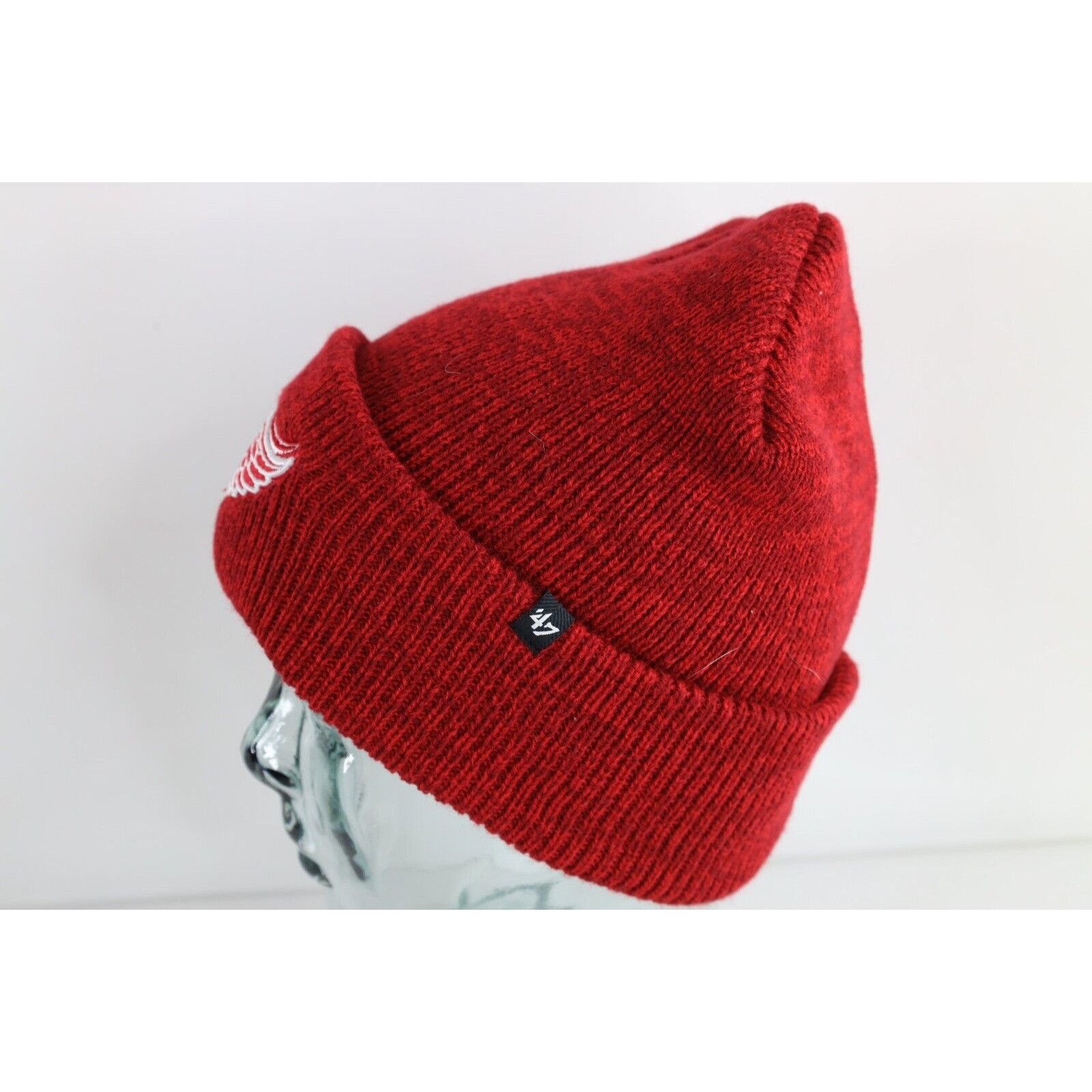 Vintage Vintage Detroit Red Wings Hockey Knit Winter Beanie Hat Size ONE SIZE - 3 Thumbnail