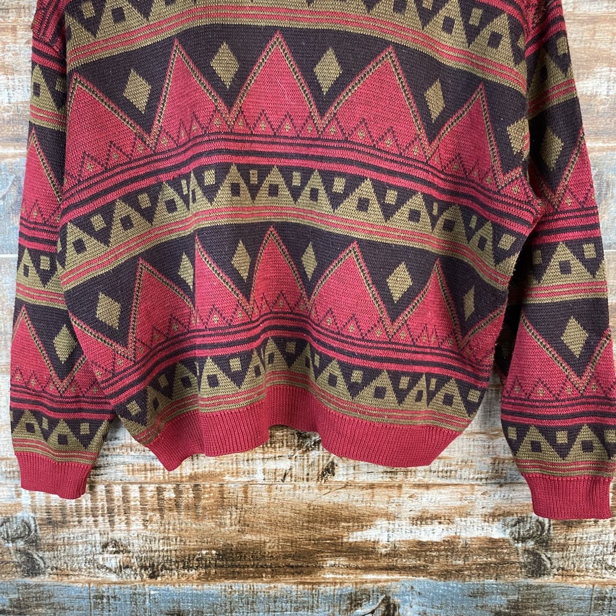 Homespun Knitwear × Japanese Brand DL Japanese Brand art vintage Red Knitwear #C820 Size S / US 4 / IT 40 - 6 Thumbnail