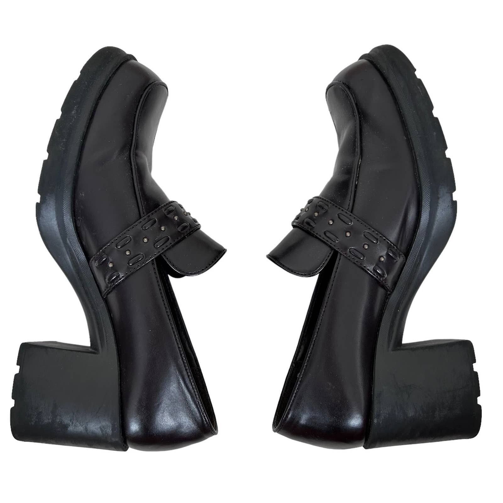Vintage Vintage 90s Y2K Jazberry Chunky Platform Bratz Loafers Sz 9 Size US 9 / IT 39 - 9 Thumbnail