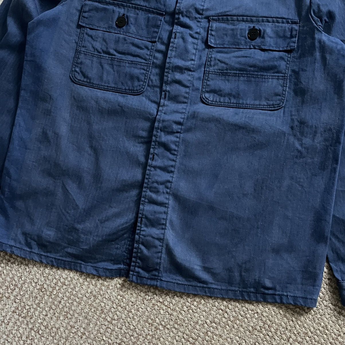 Vintage German herringbone hbt sun faded works vintage jacket Size US L / EU 52-54 / 3 - 6 Thumbnail