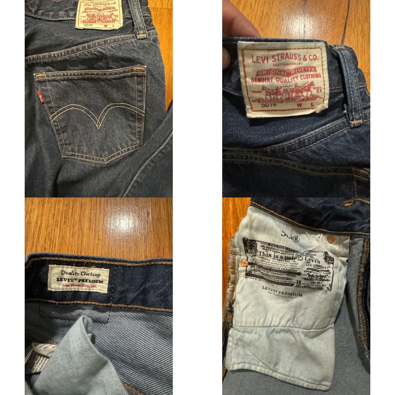 Levi's VINTAGE Levi's 501 Jeans Red Tag Size 28 x 30 Men's Denim Straight 501 Series Retro Cotton Blue Regular Size US 28 / EU 44 - 8 Thumbnail