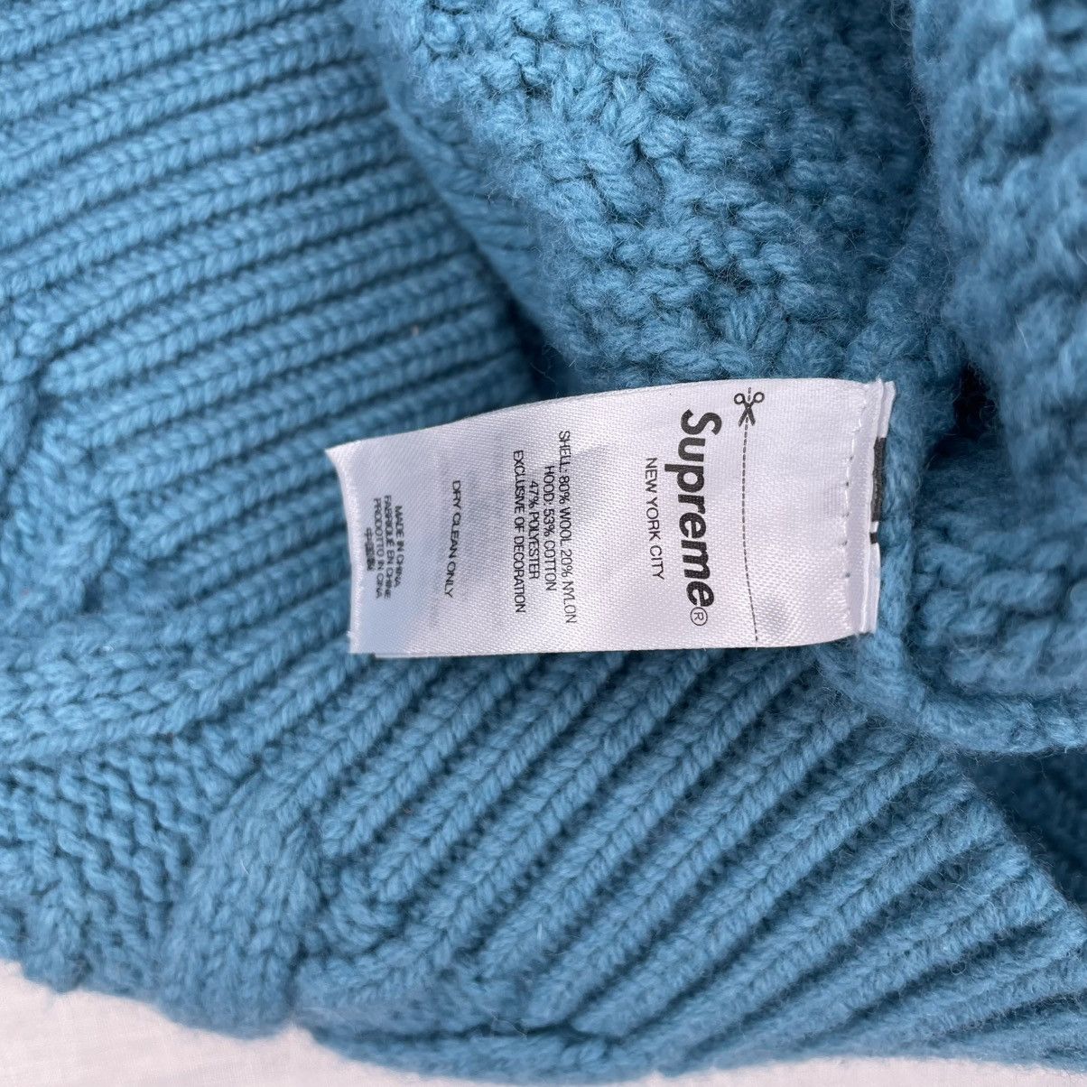 Supreme Supreme cable hooded sweater Size US M / EU 48-50 / 2 - 4 Thumbnail
