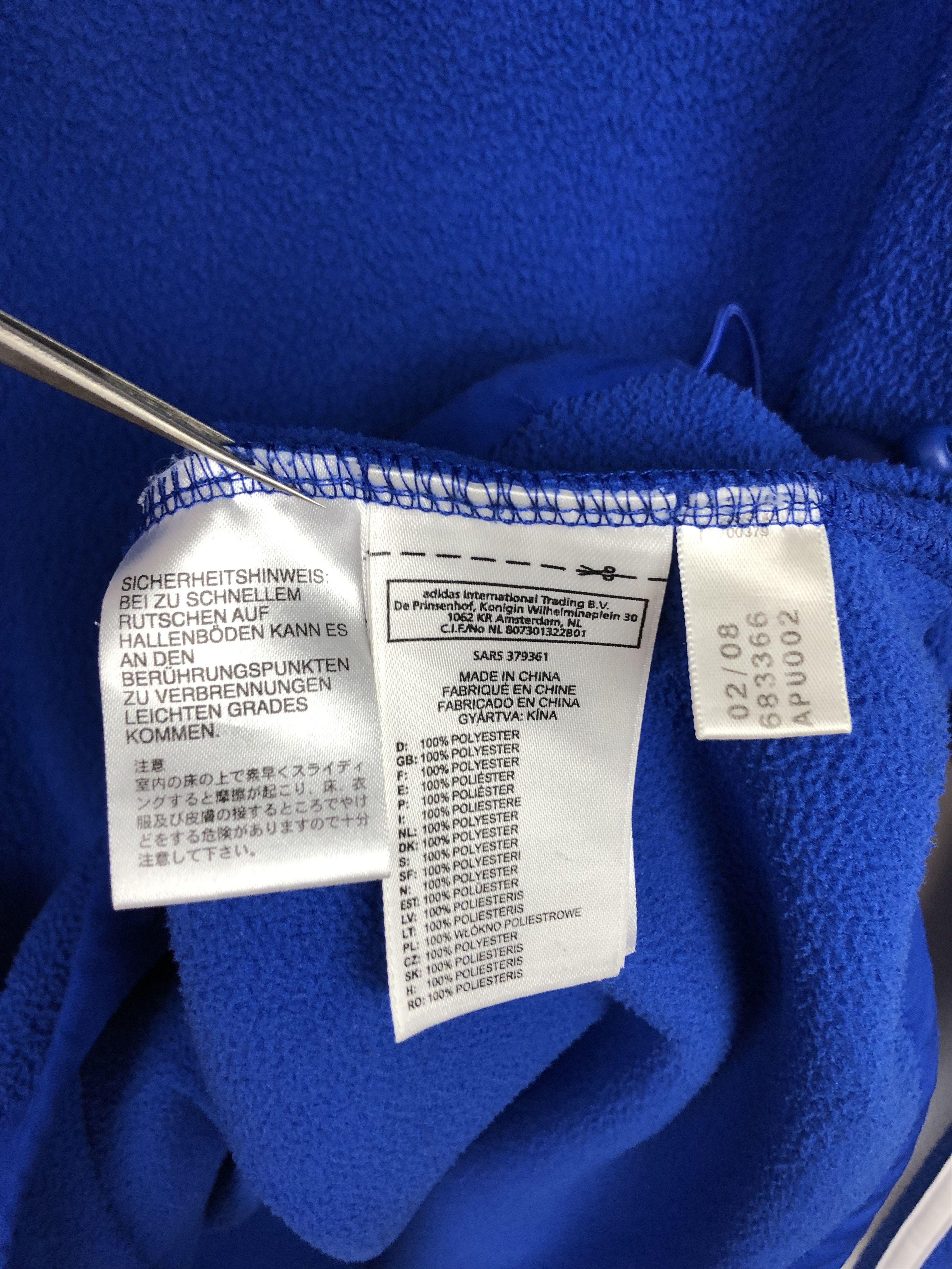 Adidas Vintage Chelsea Football Jacket Fleece Track Sweatshirt Size US M / EU 48-50 / 2 - 7 Thumbnail