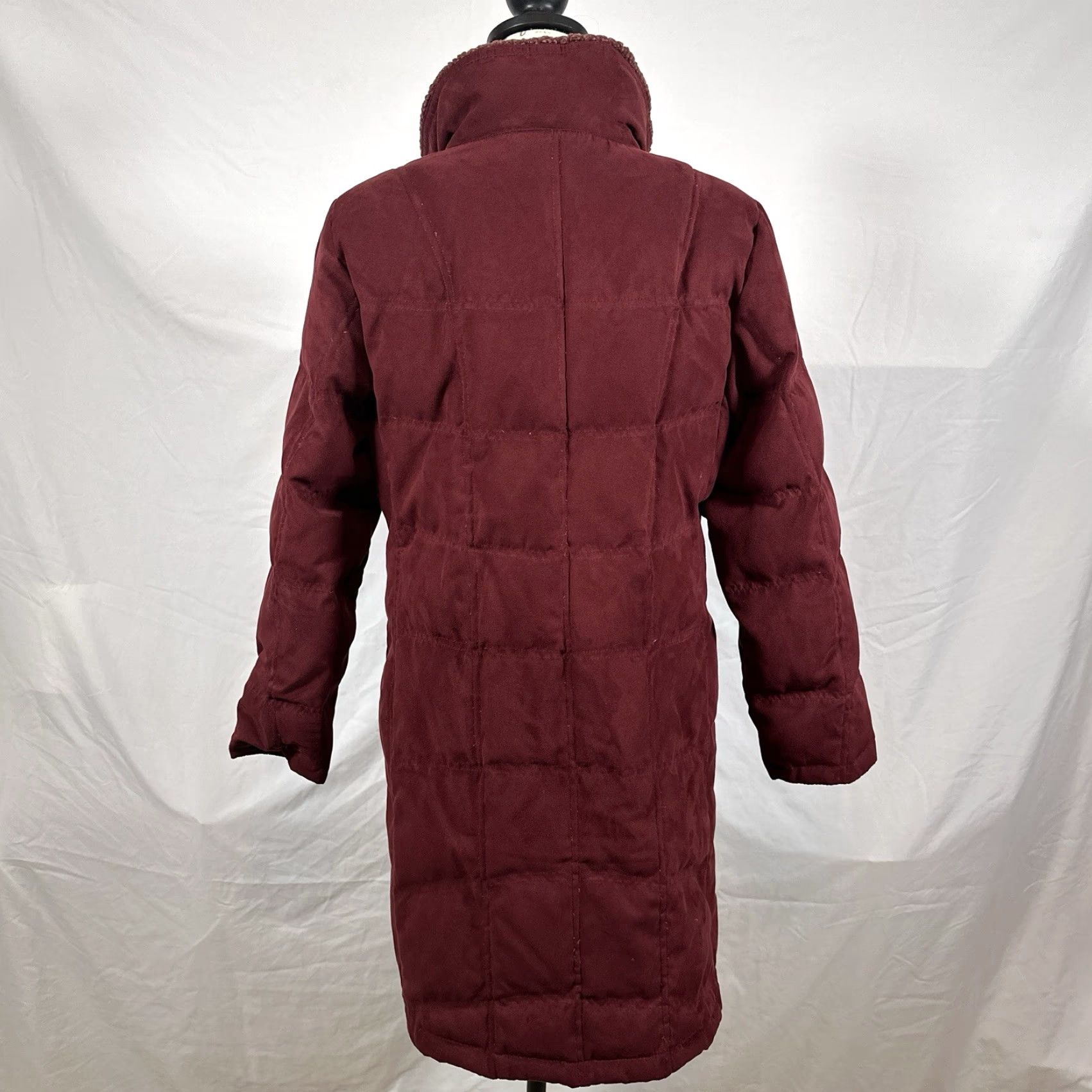 Vintage VINTAGE? Wait—not vintage. LL Bean Coat Womens Small Petite Red Down Puffer Quilted Parka Long Coat Regular Size S / US 4 / IT 40 - 4 Thumbnail