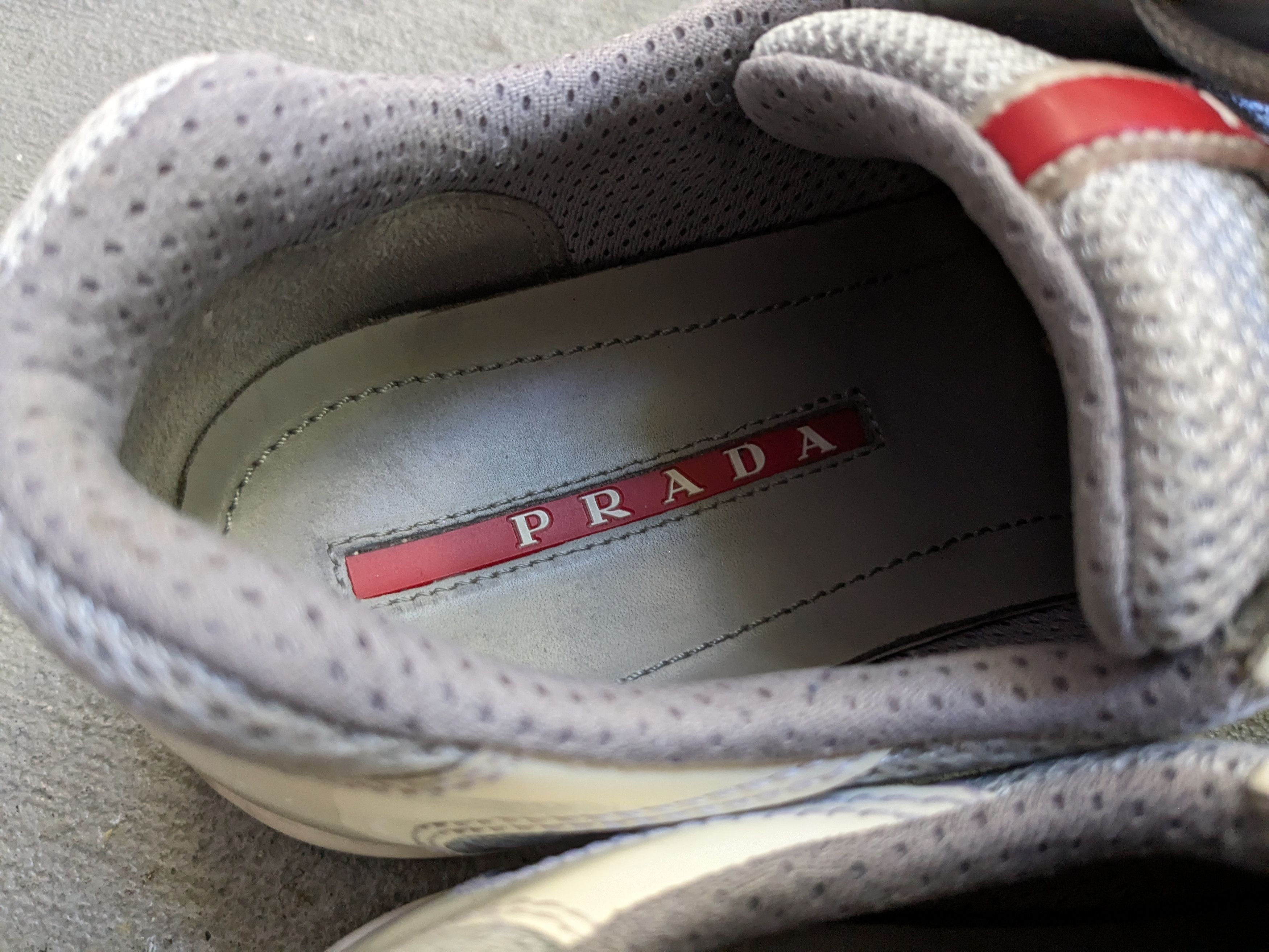 Prada Prada America's Cup White Patent Leather 8 Low Silver Red Size US 8 / EU 41 - 10 Thumbnail