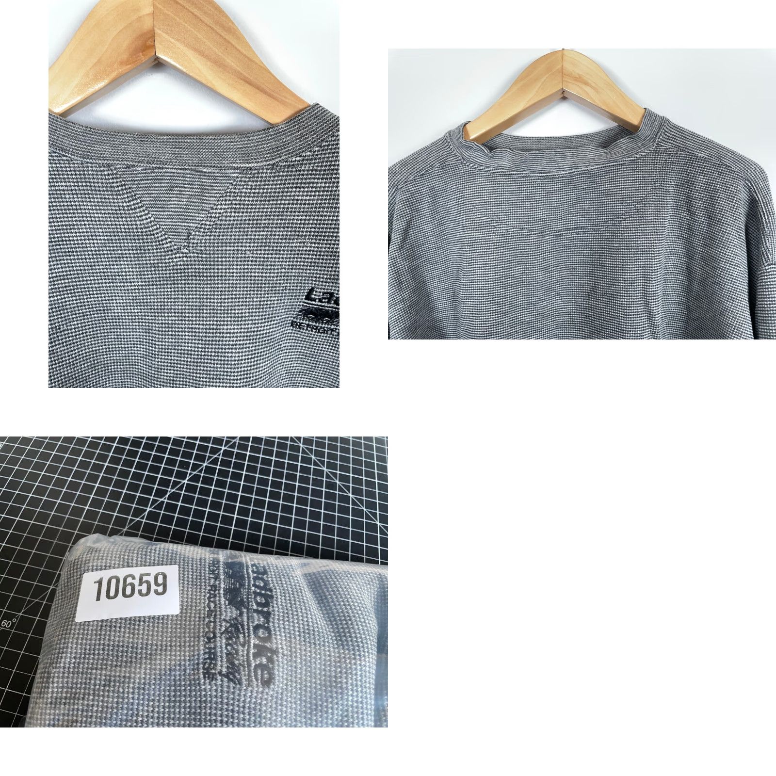 Lee VINTAGE Lee Sweatshirt Main Selling Point Detroit Ladbroke Horse Racing Embroidered Gra y Crewneck 90s Mens Medium Gray Cotton Blend Polyester fleece Size US M / EU 48-50 / 2 - 9 Thumbnail