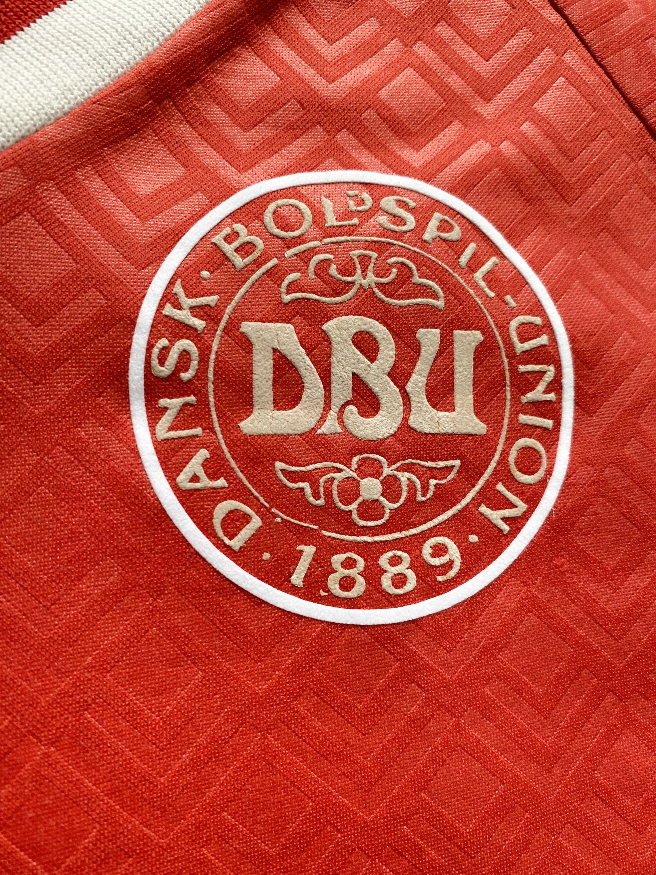 Hummel × Vintage Denmark National Team 1990 Home Brian Laudrup #11 Ultra Rare Size US M / EU 48-50 / 2 - 4 Thumbnail