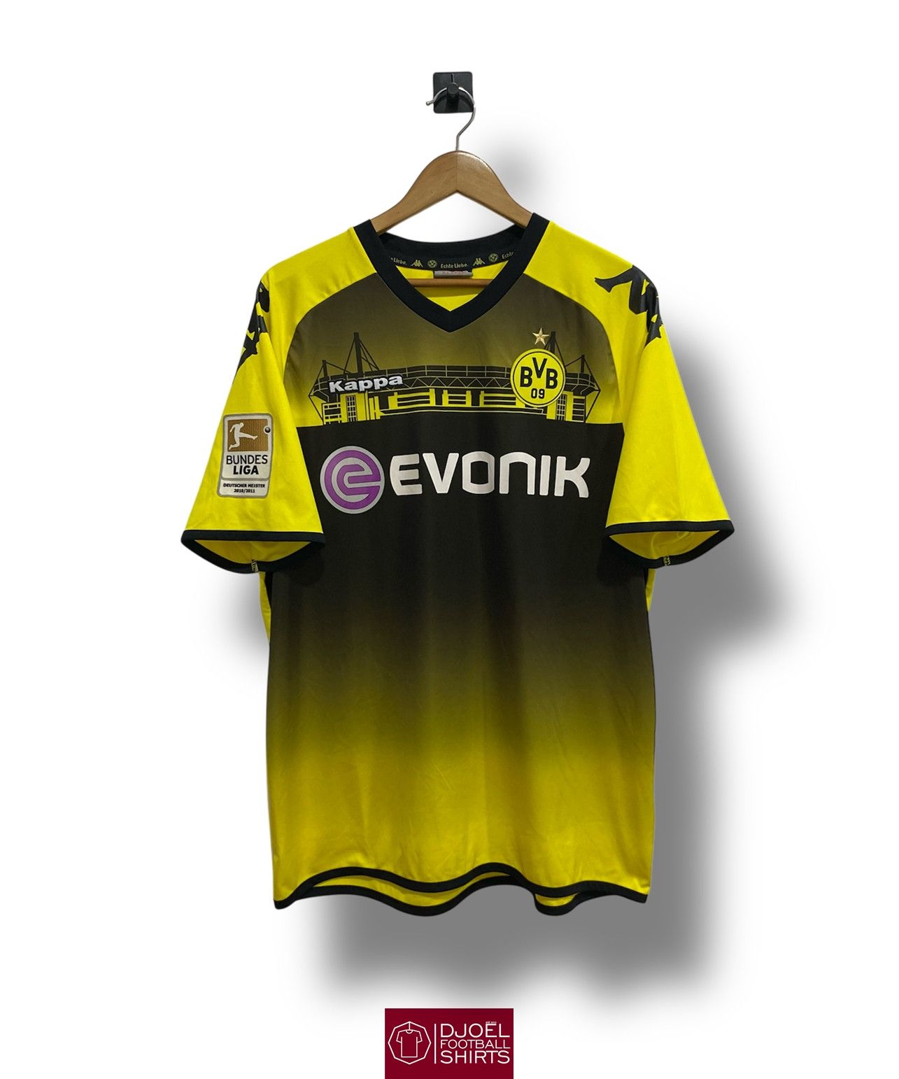 Kappa Borussia Dortmund 2011 Home Player Issue LEWANDOWSKI #9 Rare Size US XL / EU 56 / 4 - 1 Thumbnail