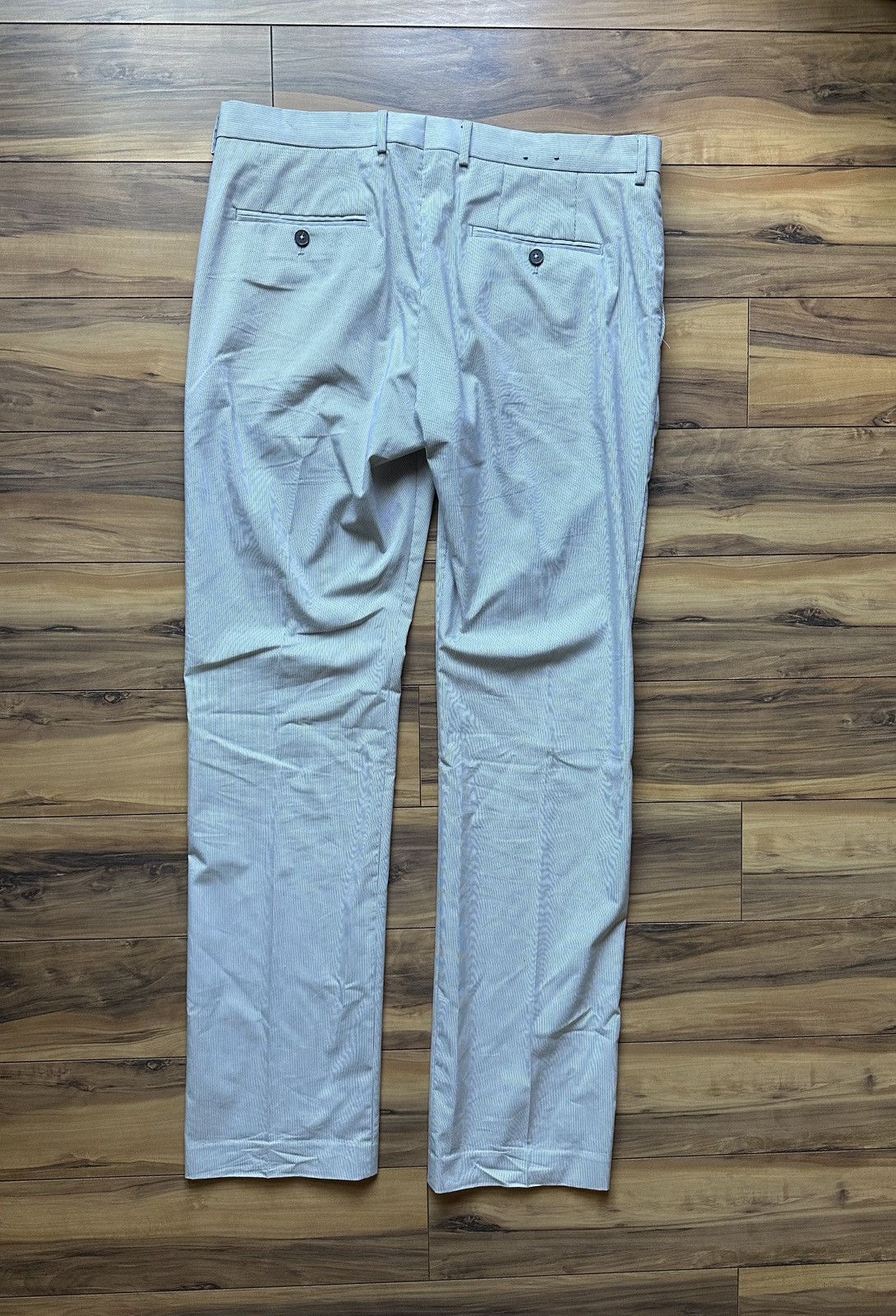 Express Men's Light grey/ white express dress Pants Size US 34 / EU 50 - 6 Thumbnail