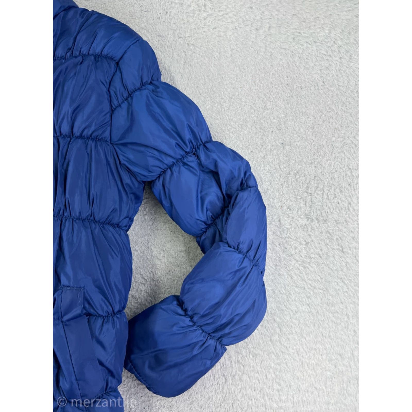 Uniqlo Michael F Collection Jacket Women Large Blue Puffer Fleece Lined Mock Neck Quilt Size L / US 10 / IT 46 - 5 Thumbnail